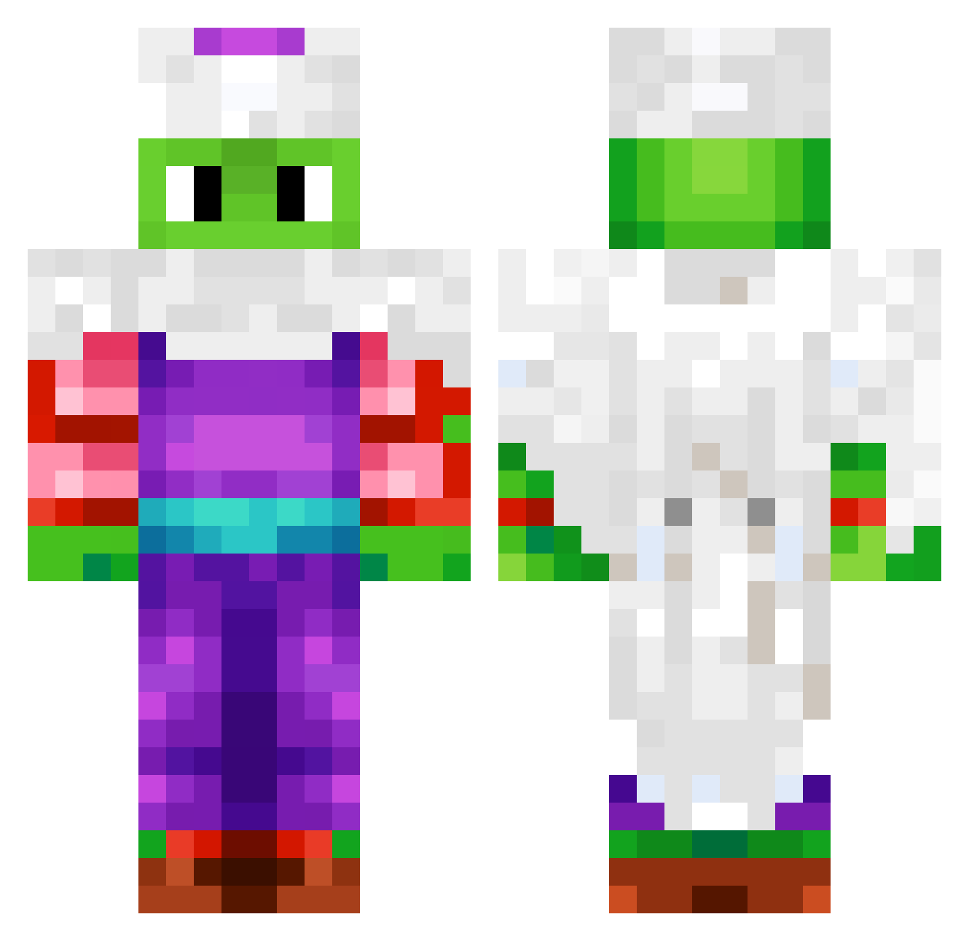 NavSsin Minecraft skin, front and back view