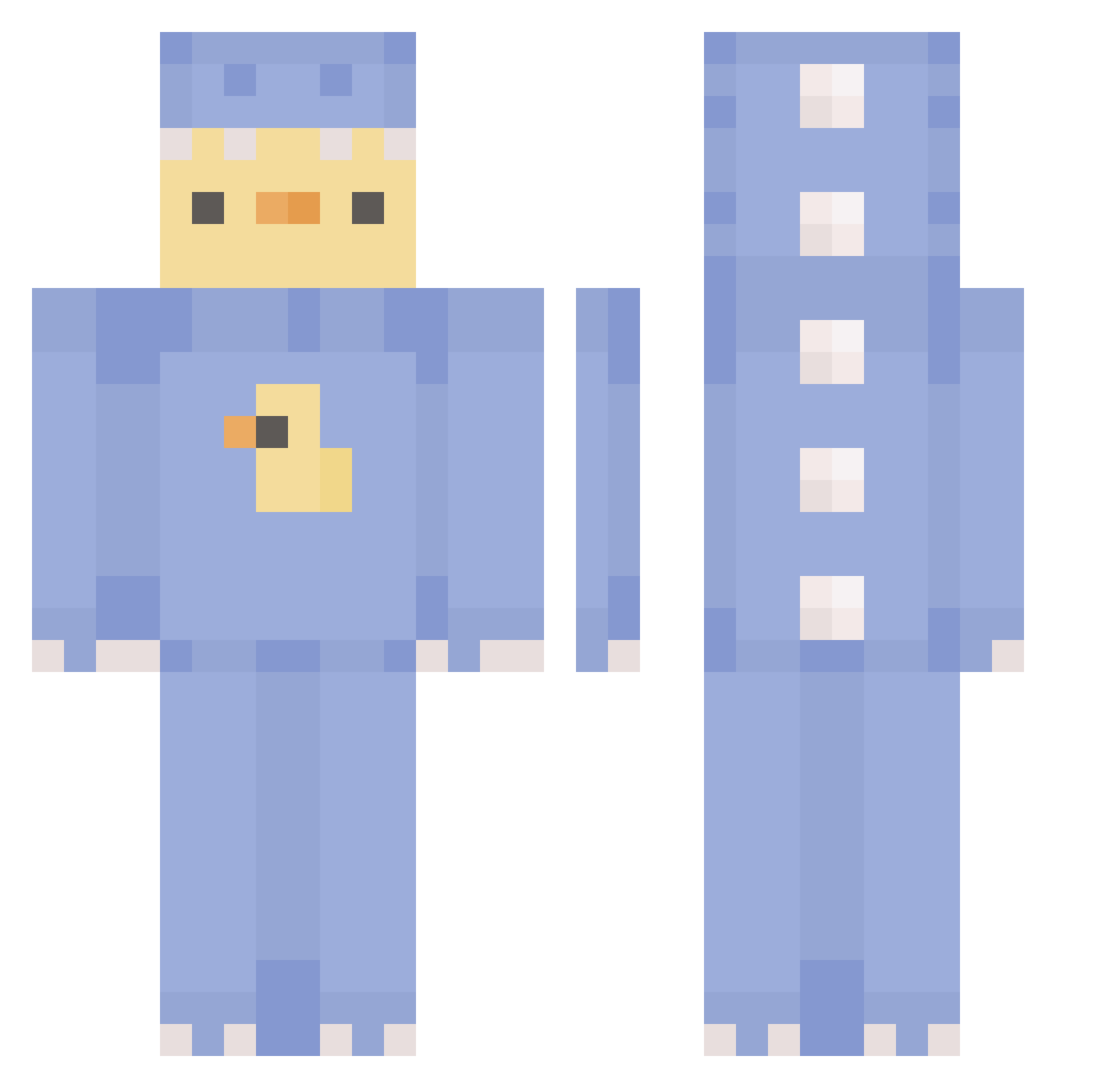 hoseong0915 Minecraft skin, front and back view