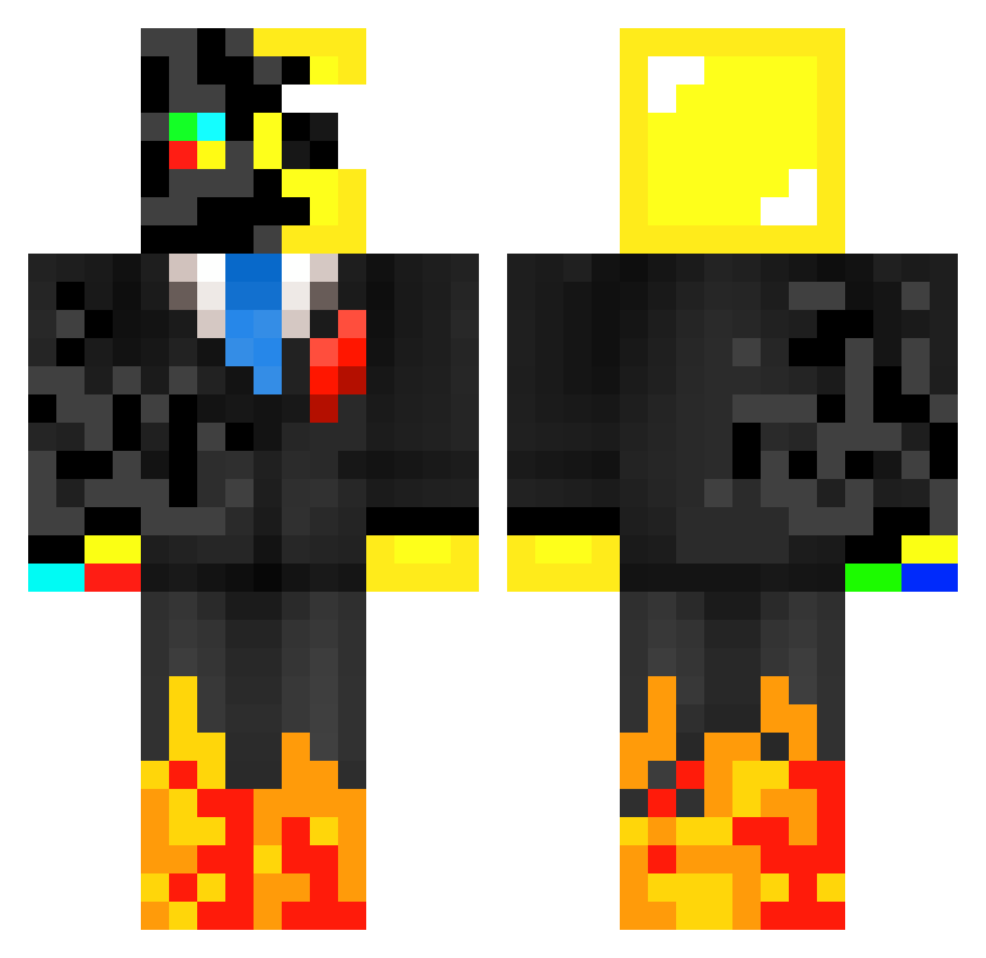 da_bread_biscuit Minecraft skin, front and back view