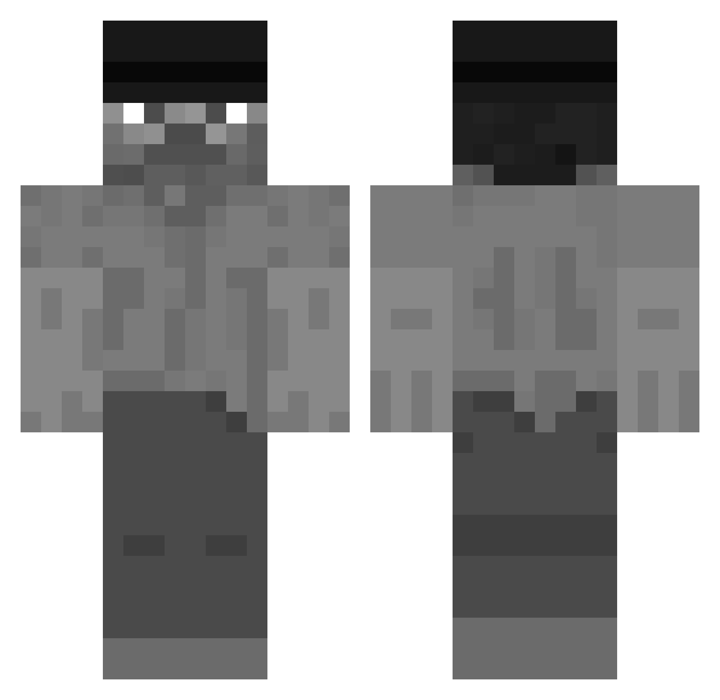 emayarkae Minecraft skin, front and back view