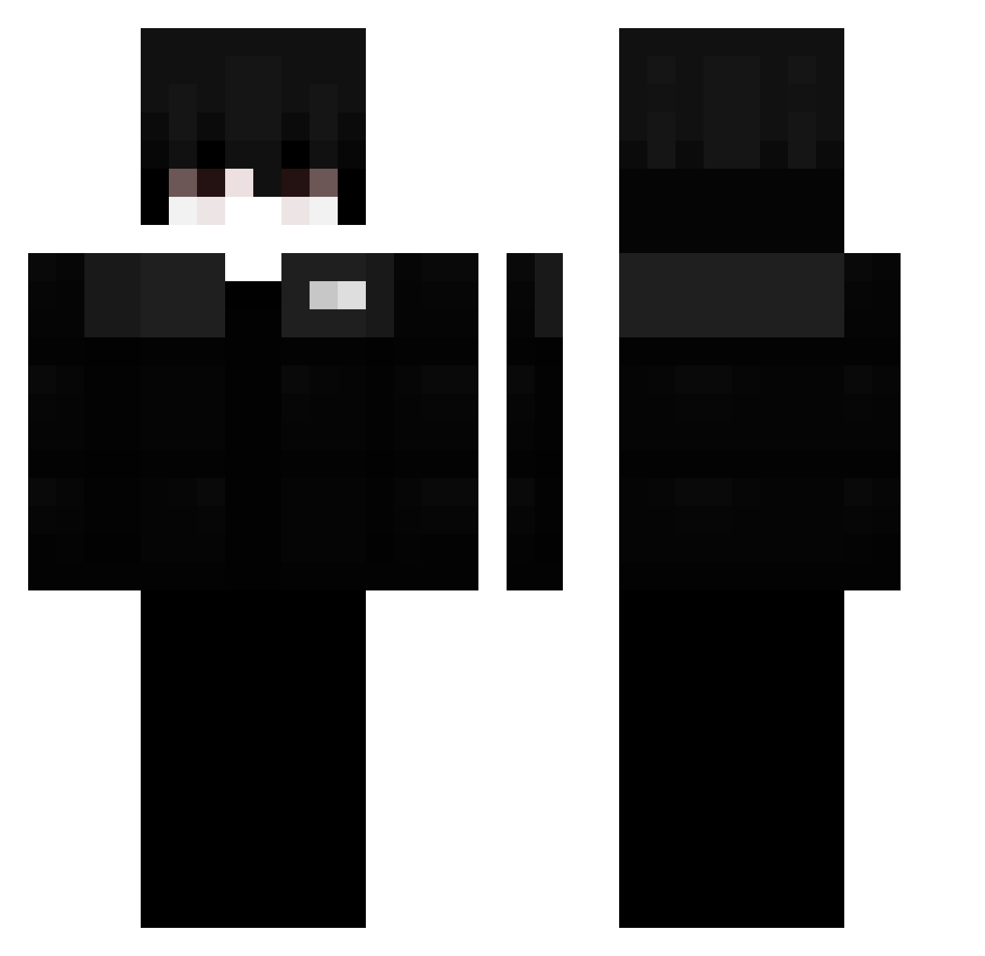 Taebum_ Minecraft skin, front and back view