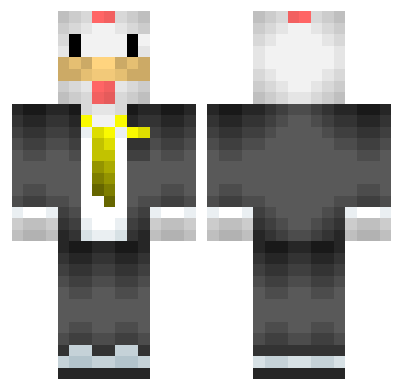 imKizzo Minecraft skin, front and back view