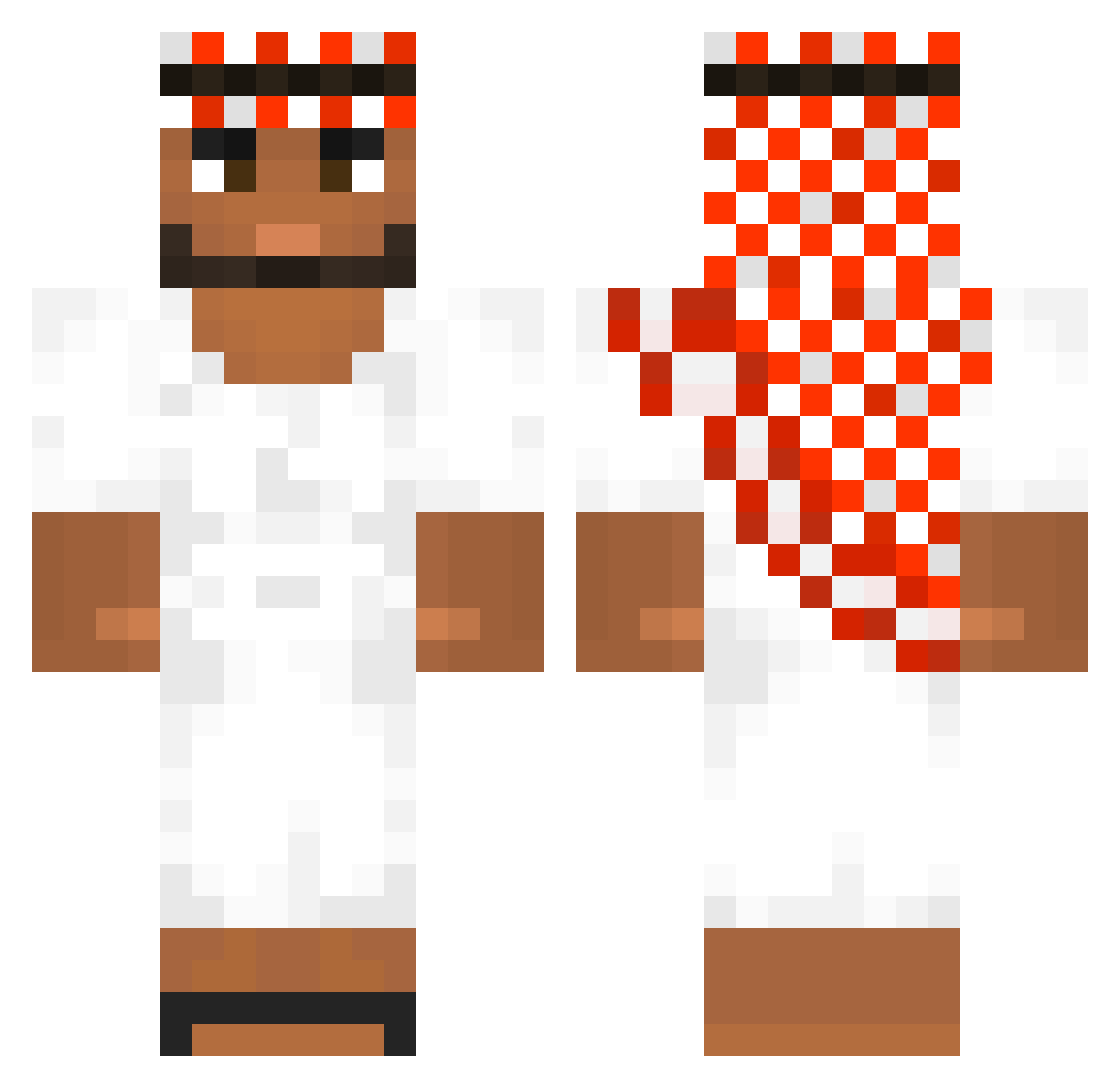 Jorisprofas4373 Minecraft skin, front and back view