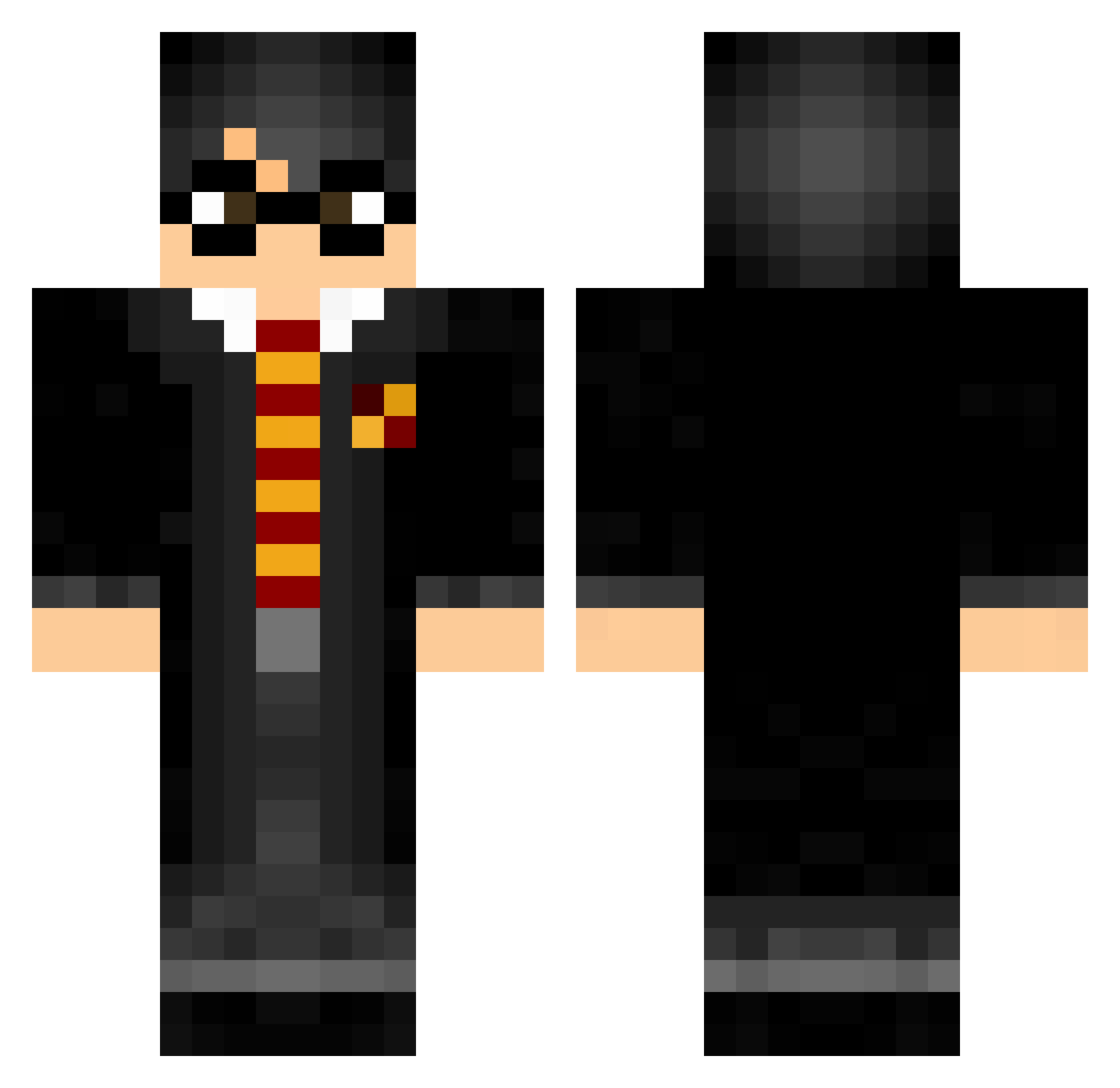 Pablo_Craftobar Minecraft skin, front and back view