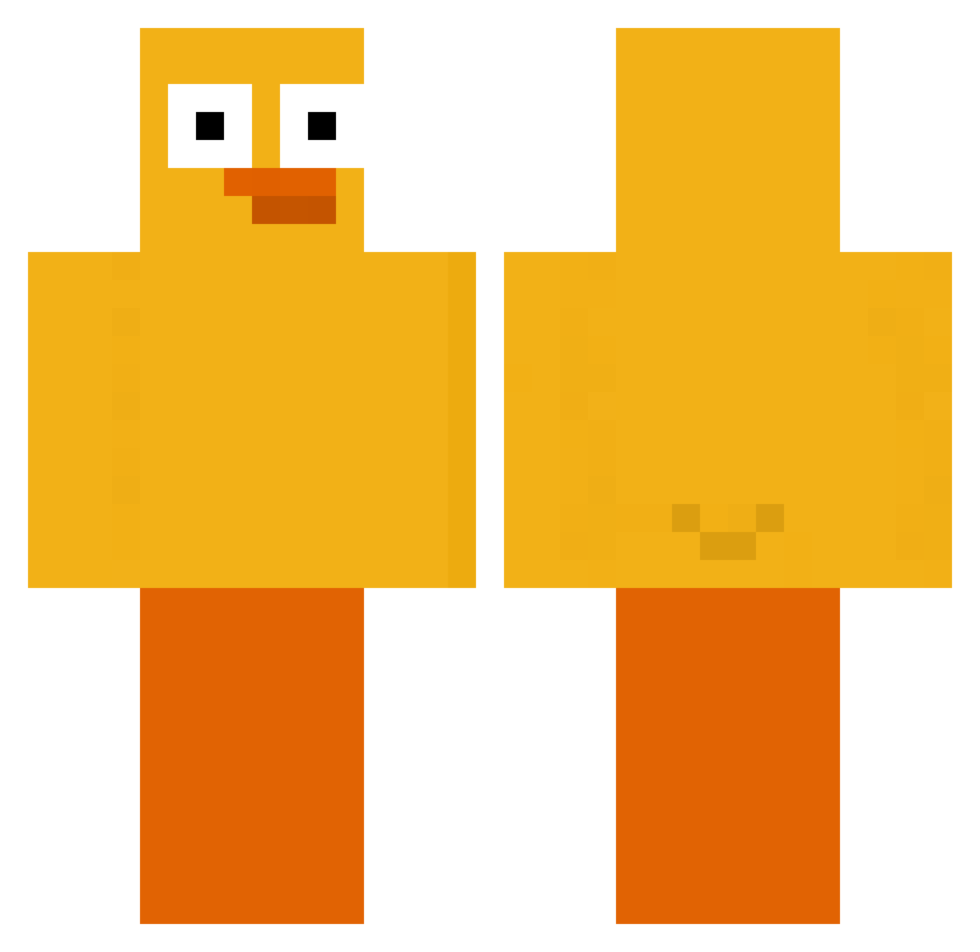 sumy2on Minecraft skin, front and back view