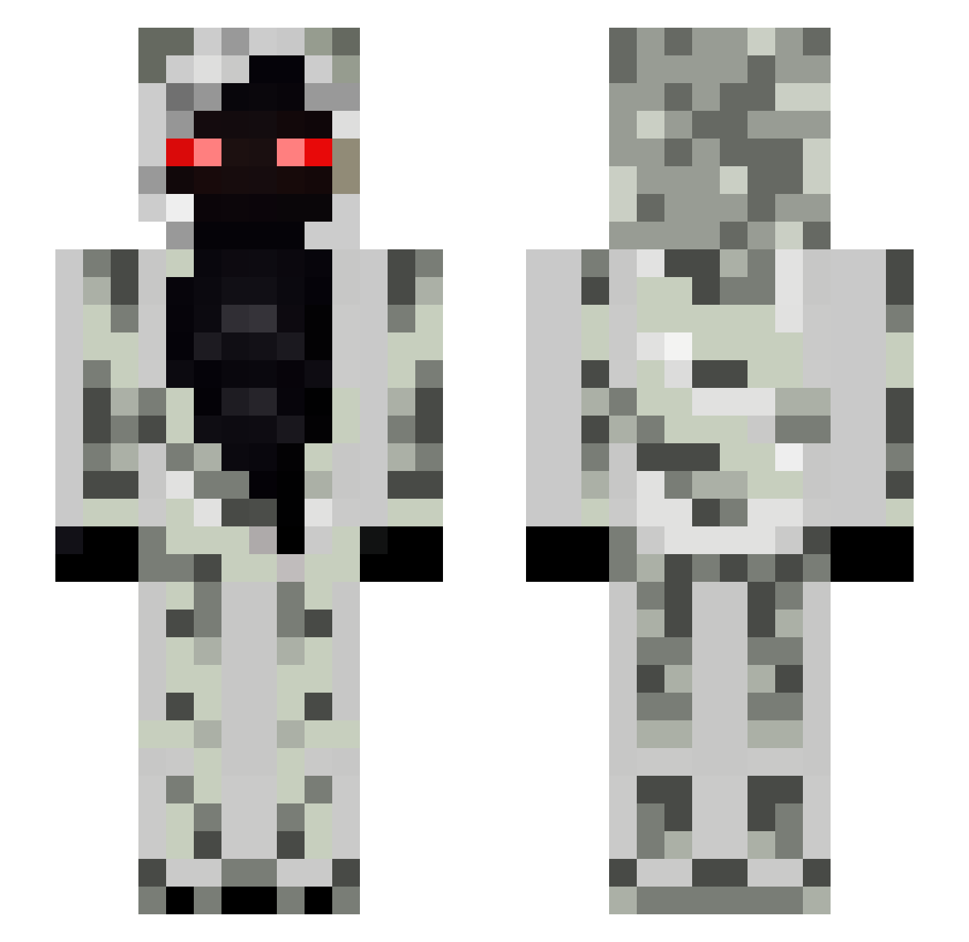 EatTheRichK1ller Minecraft skin, front and back view