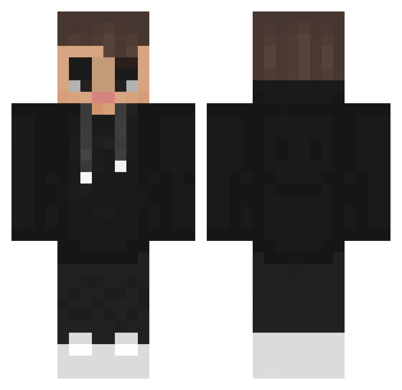 ADOSCHEL Minecraft skin, front and back view