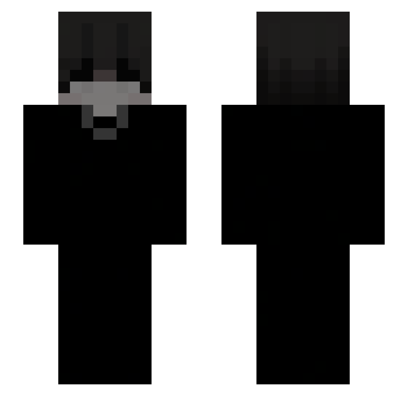 unifications Minecraft skin, front and back view