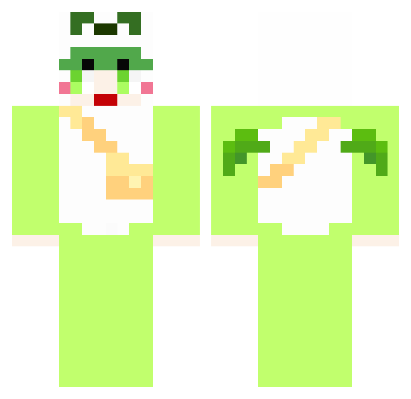 handsomeguy577 Minecraft skin, front and back view