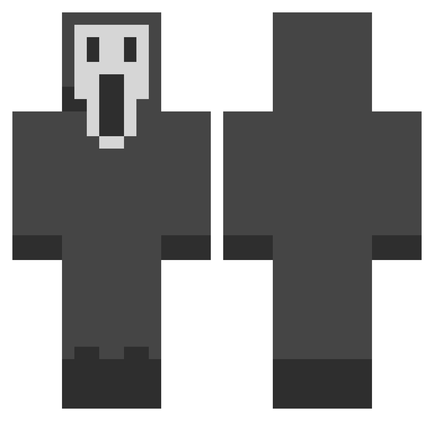ExoticBlu3 Minecraft skin, front and back view