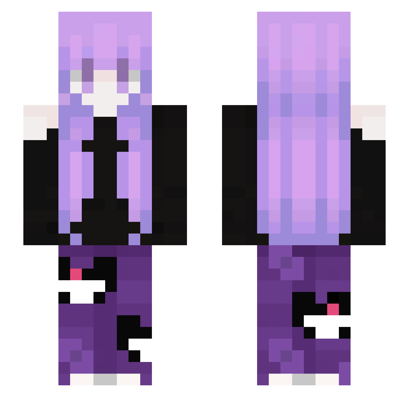YuQing_07 Minecraft skin, front and back view
