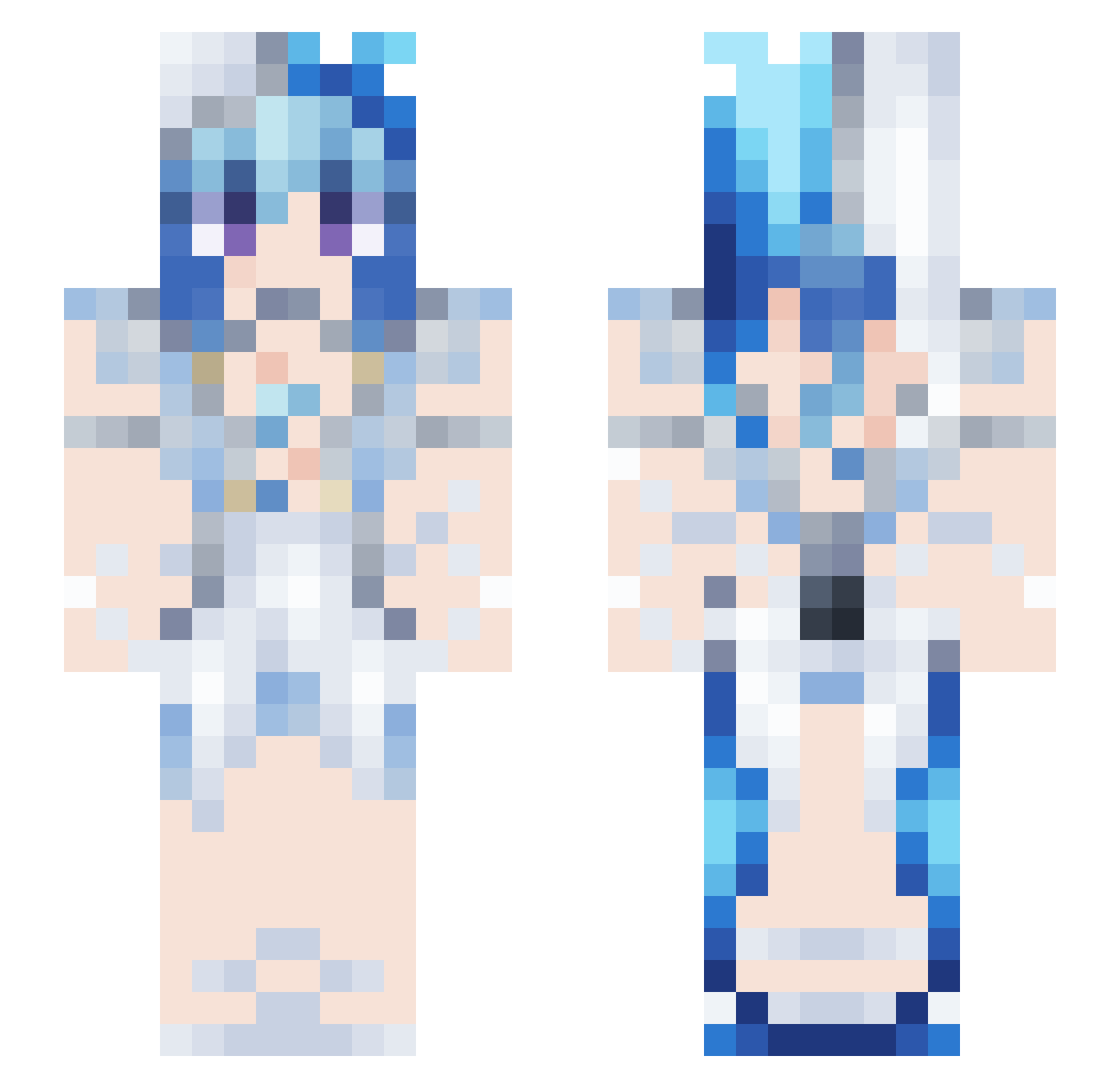Arnaskietas5 Minecraft skin, front and back view
