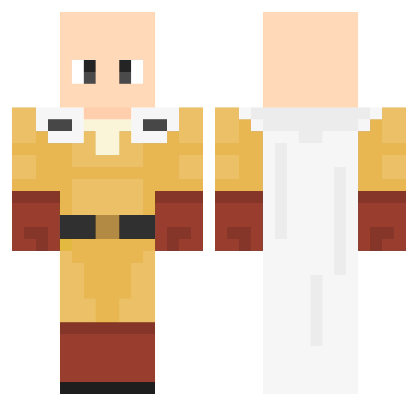 apollo115 Minecraft skin, front and back view