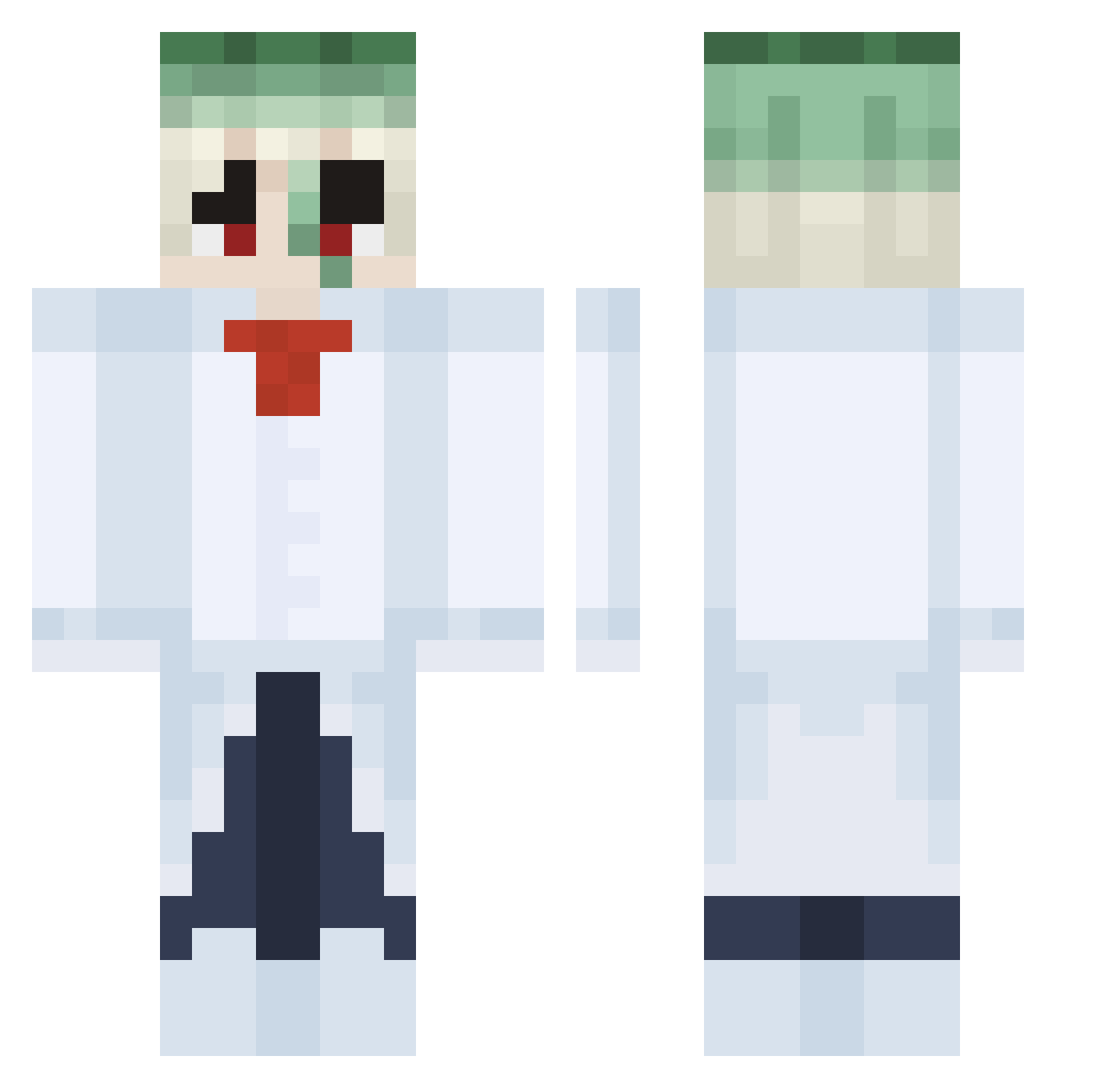 SenhorDogs Minecraft skin, front and back view