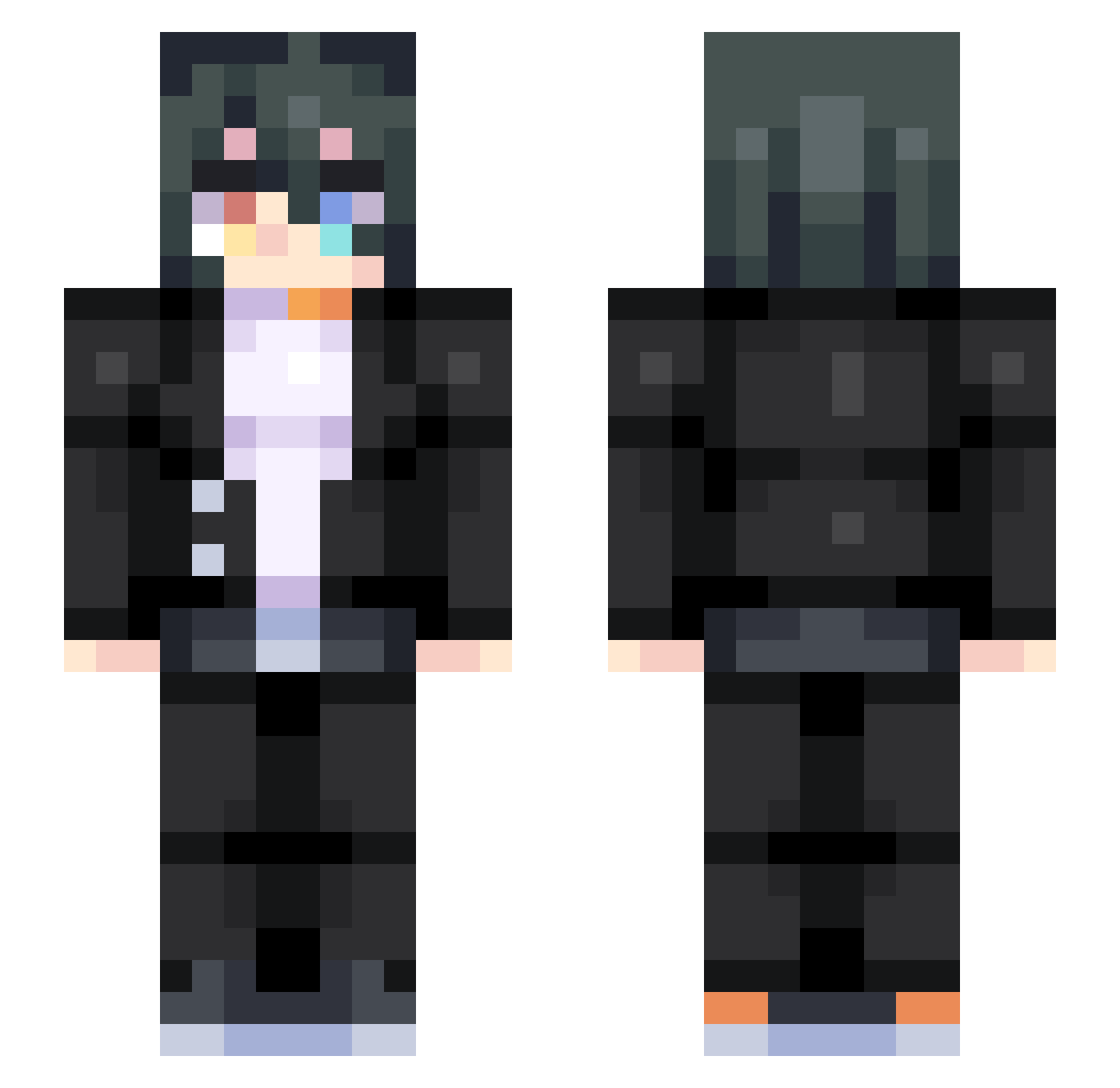 juruhmuh Minecraft skin, front and back view