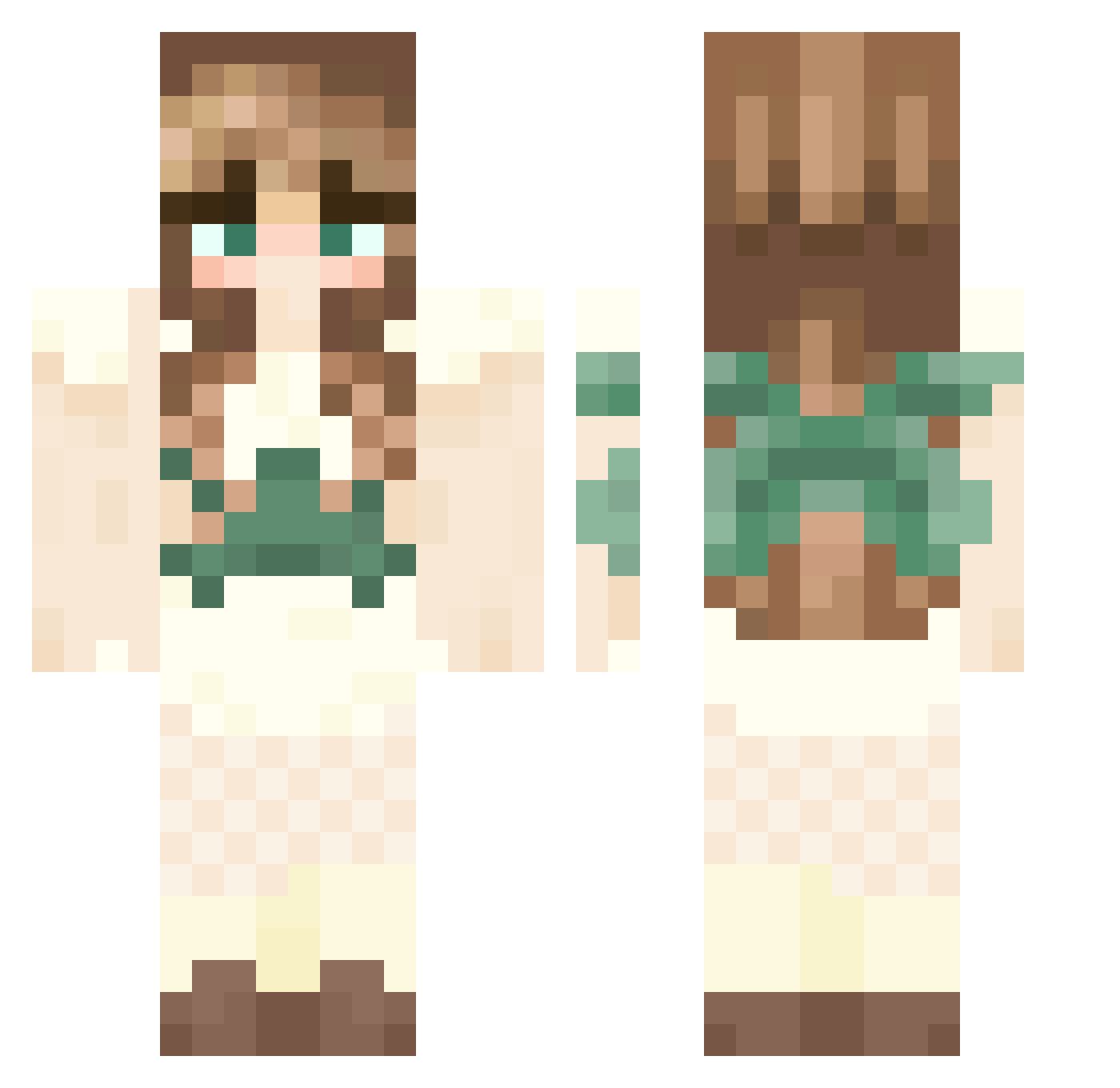 heb21 Minecraft skin, front and back view