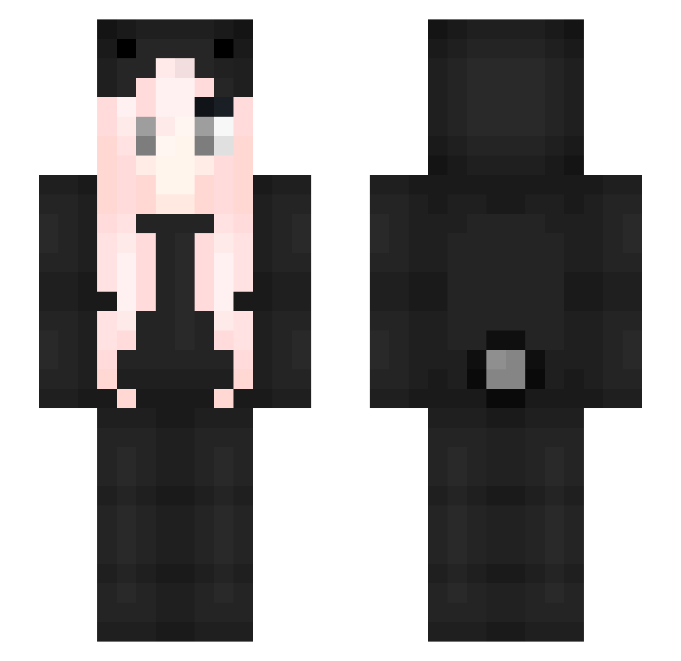 ShaYianEddy Minecraft skin, front and back view