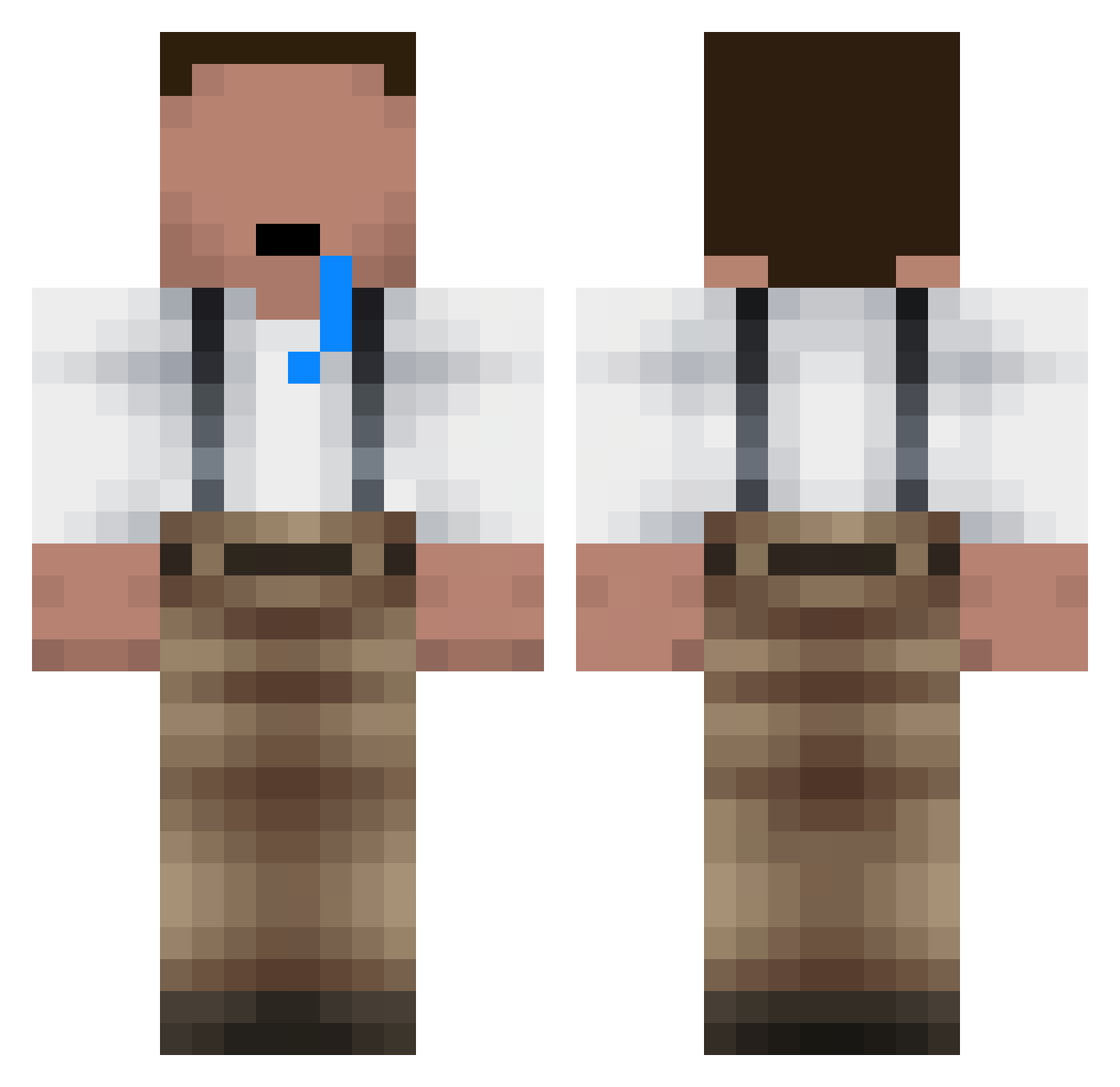 caubengokk Minecraft skin, front and back view