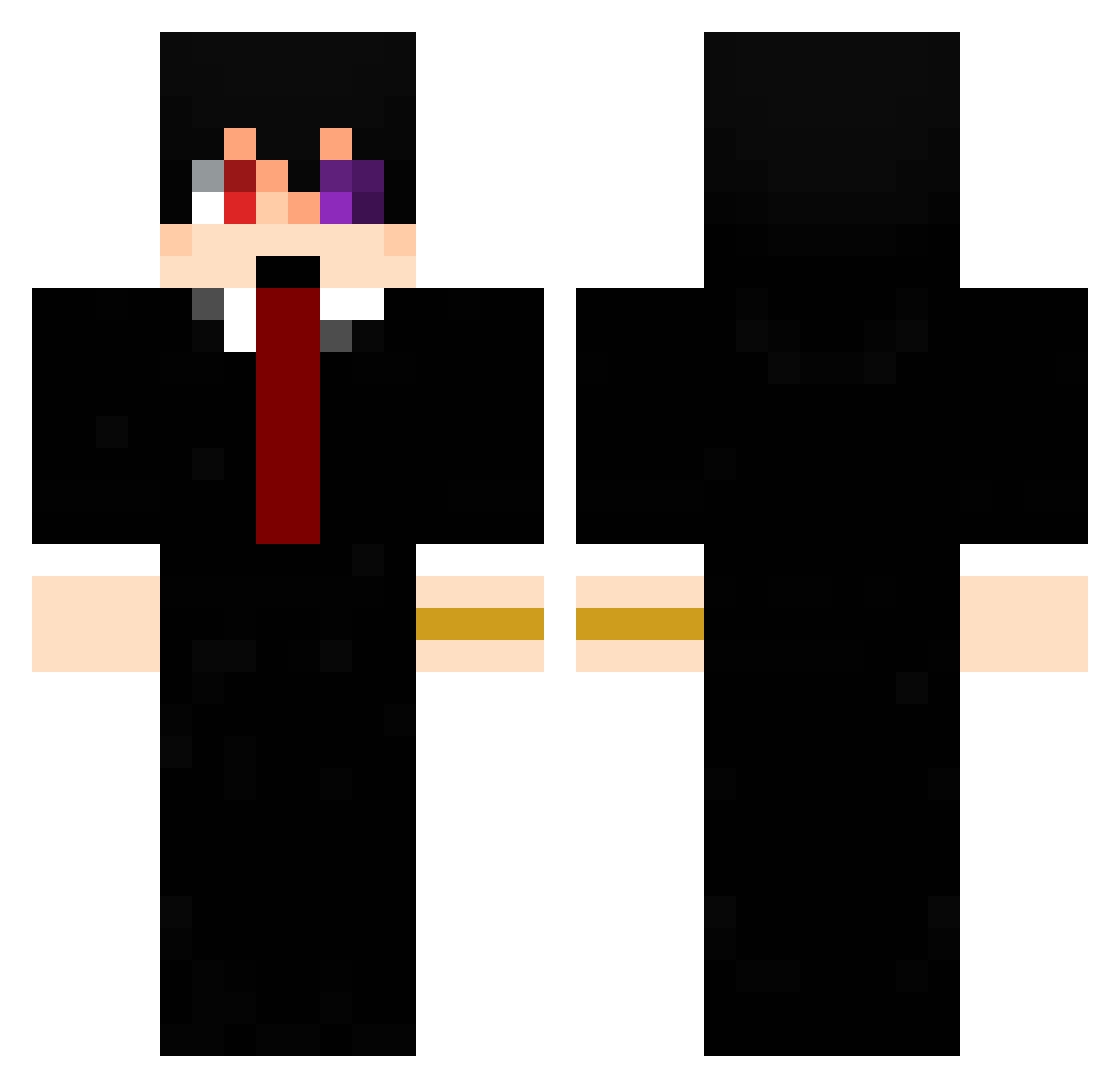 Carlos_Tabaco Minecraft skin, front and back view