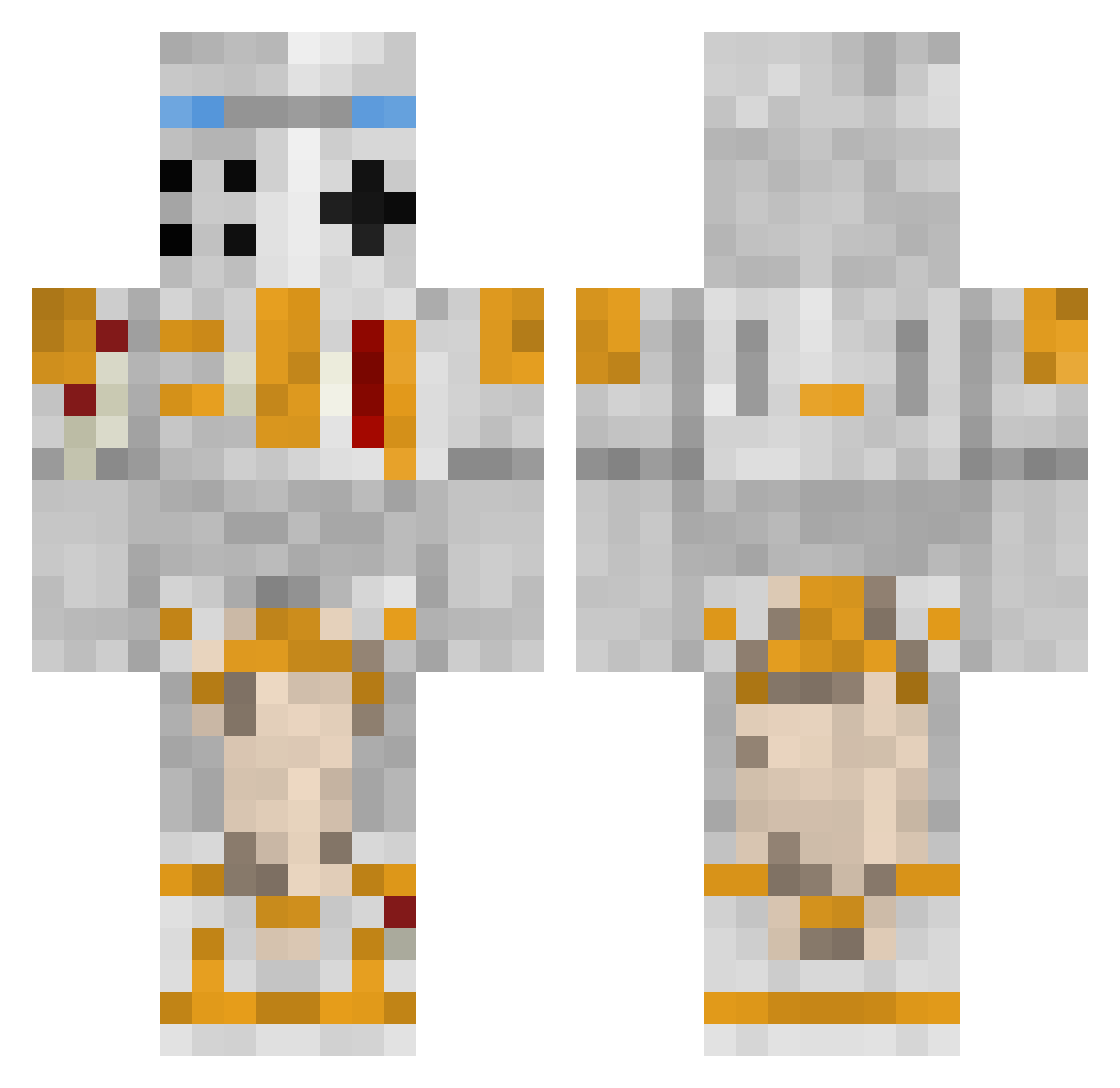 imperialfenix Minecraft skin, front and back view