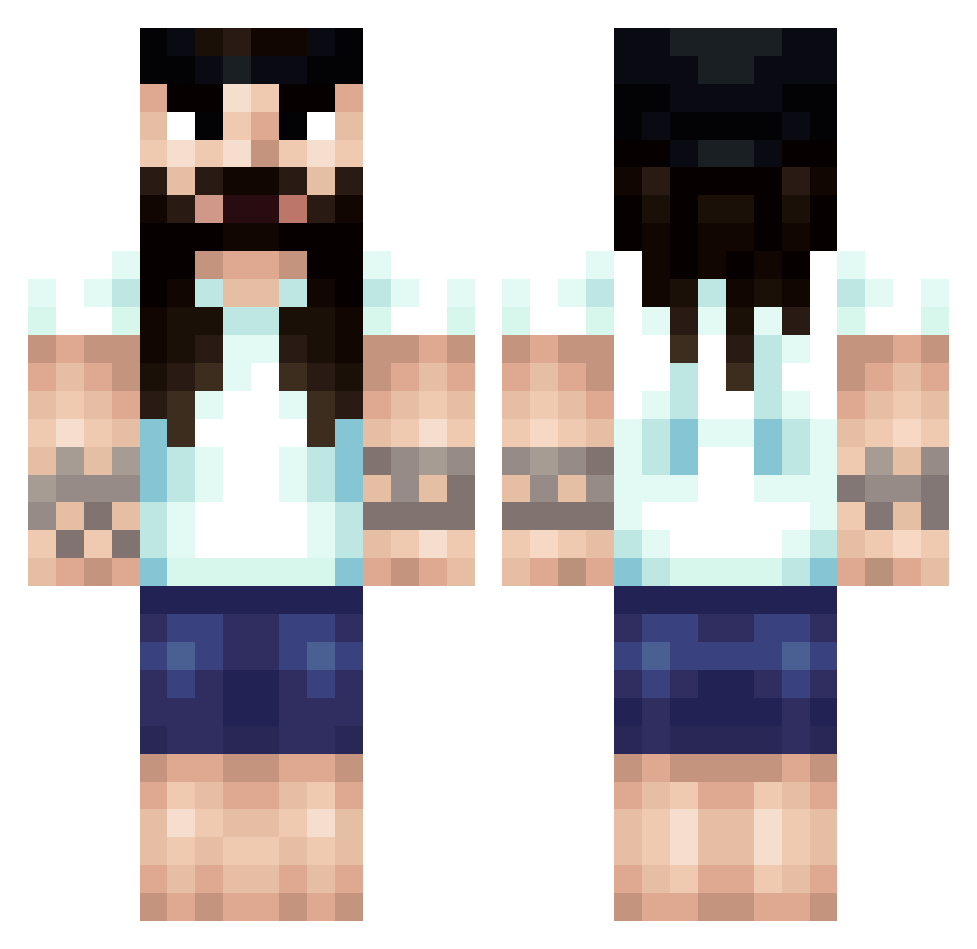 ttvcooots Minecraft skin, front and back view