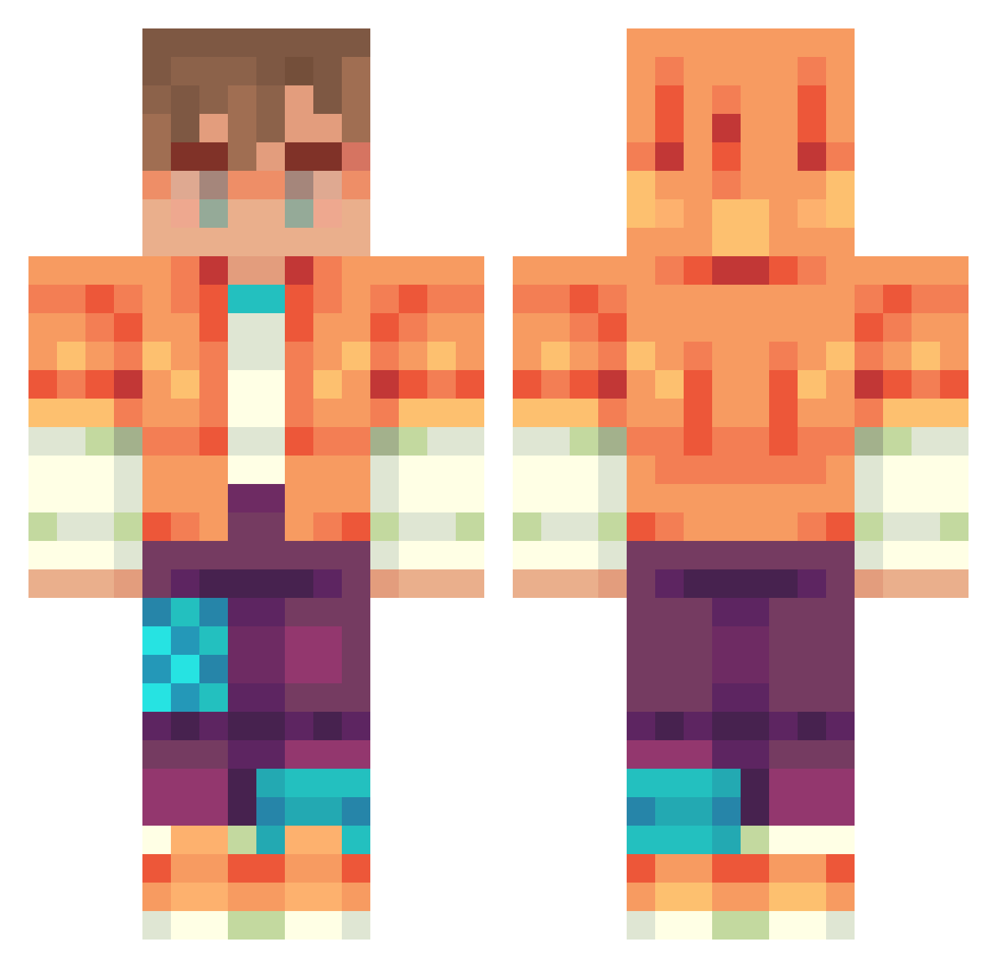 Tankk__ Minecraft skin, front and back view