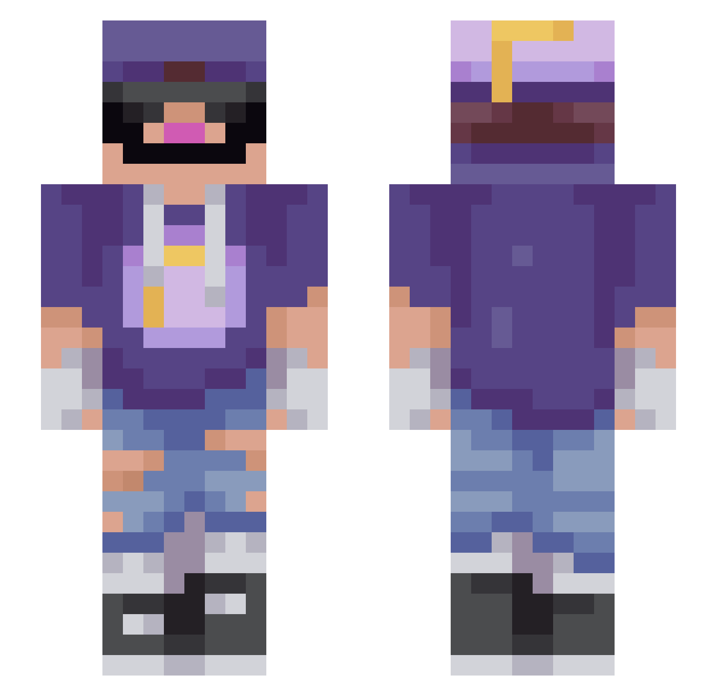 VelascoTony Minecraft skin, front and back view
