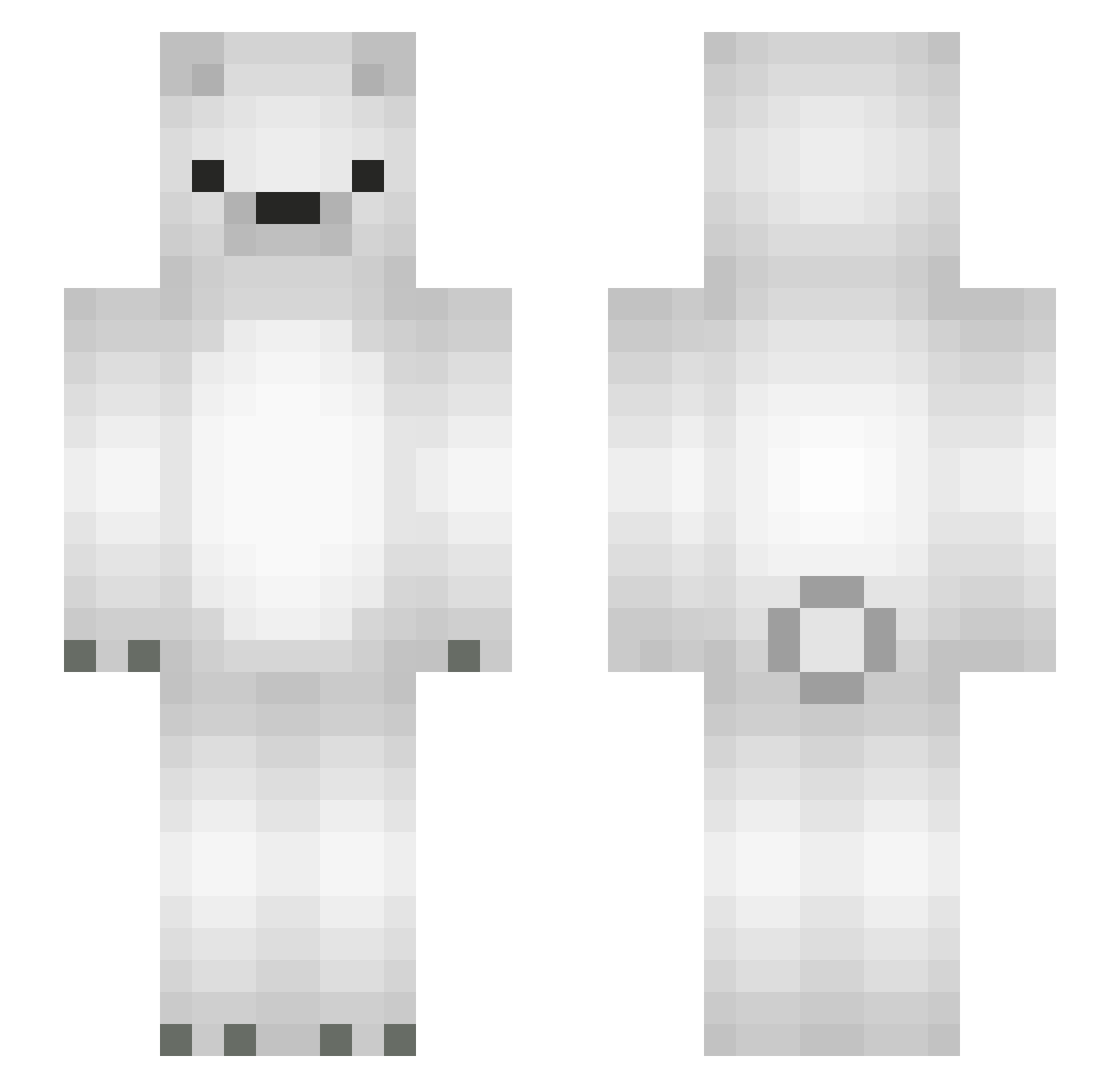 __iGhost__ Minecraft skin, front and back view
