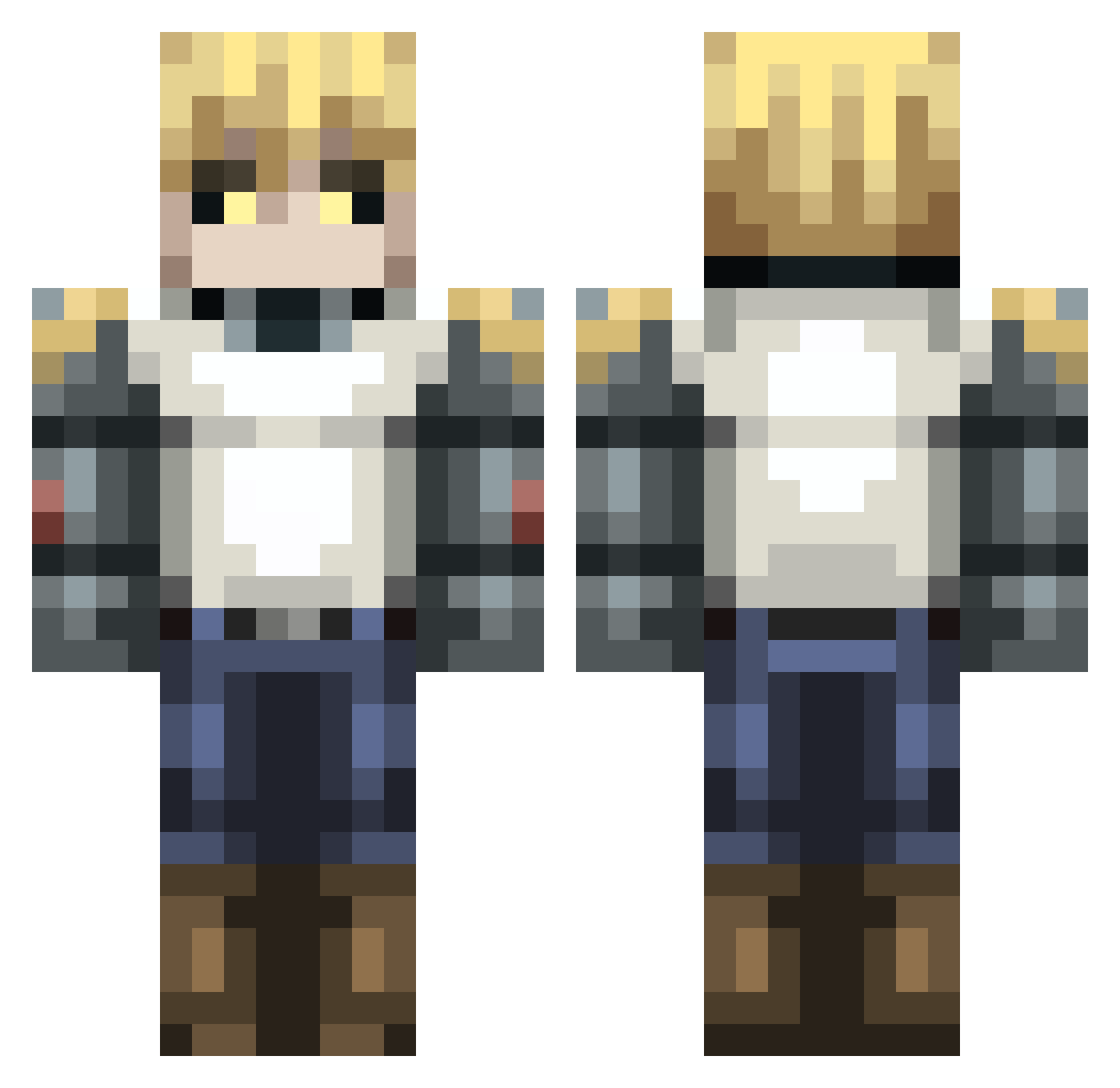 allthefun Minecraft skin, front and back view