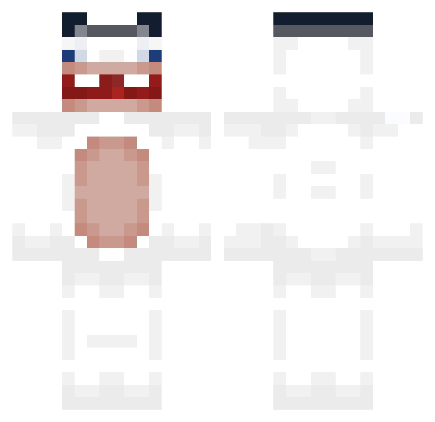 88ems Minecraft skin, front and back view