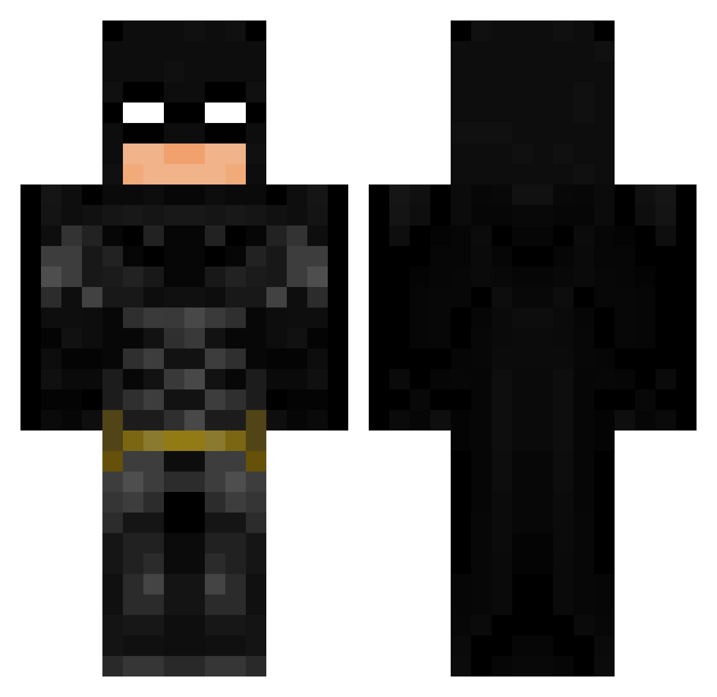 zerks22 Minecraft skin, front and back view