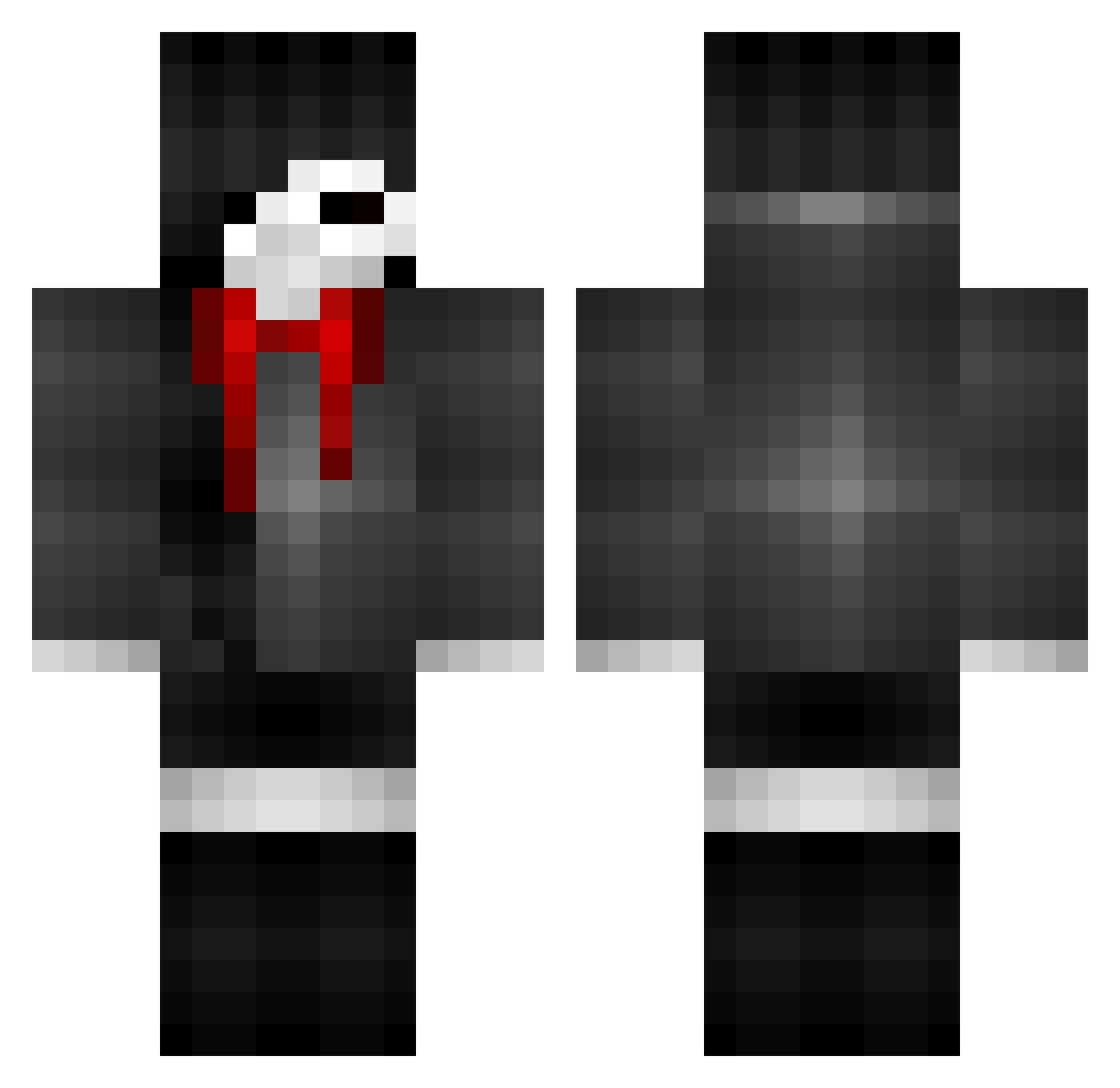 Tqmblr_ Minecraft skin, front and back view