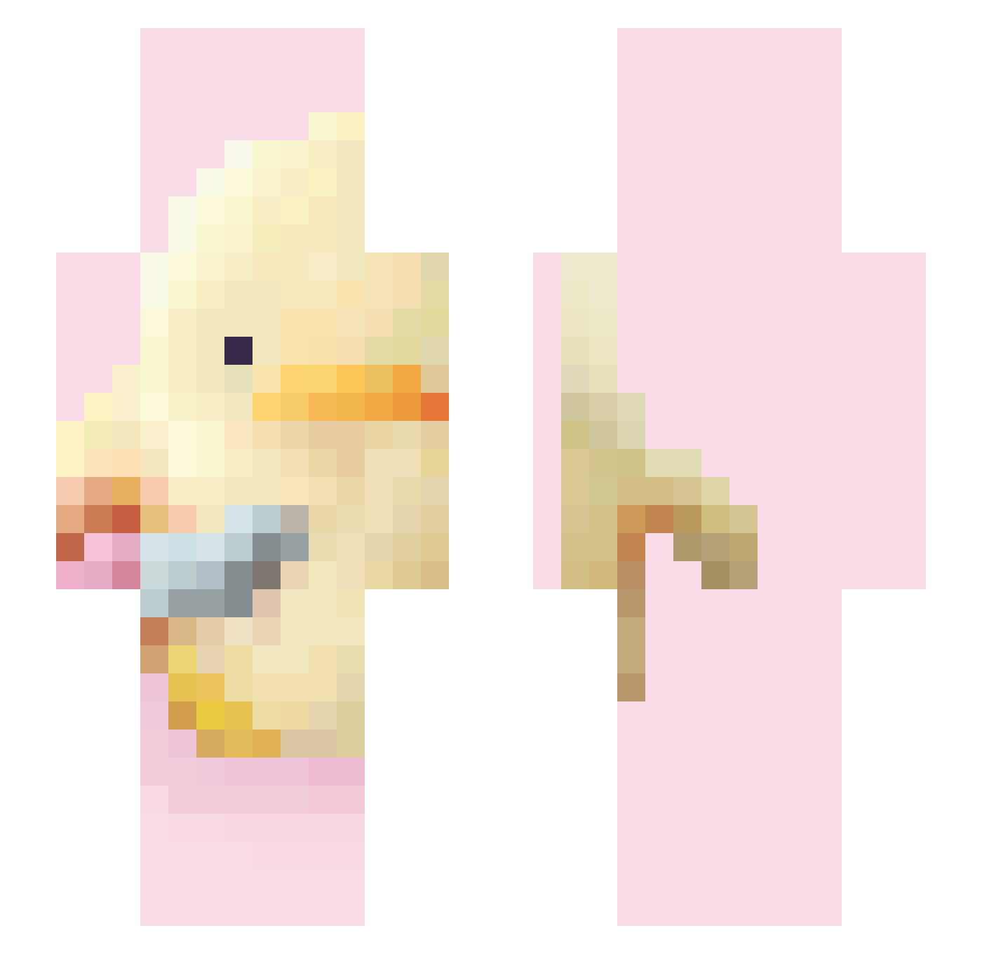oreoeater121 Minecraft skin, front and back view