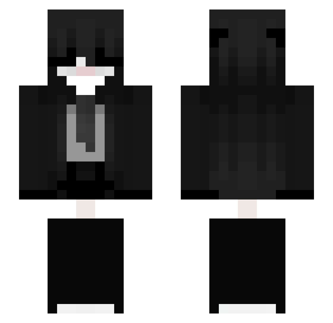 Virtuosa_0201 Minecraft skin, front and back view