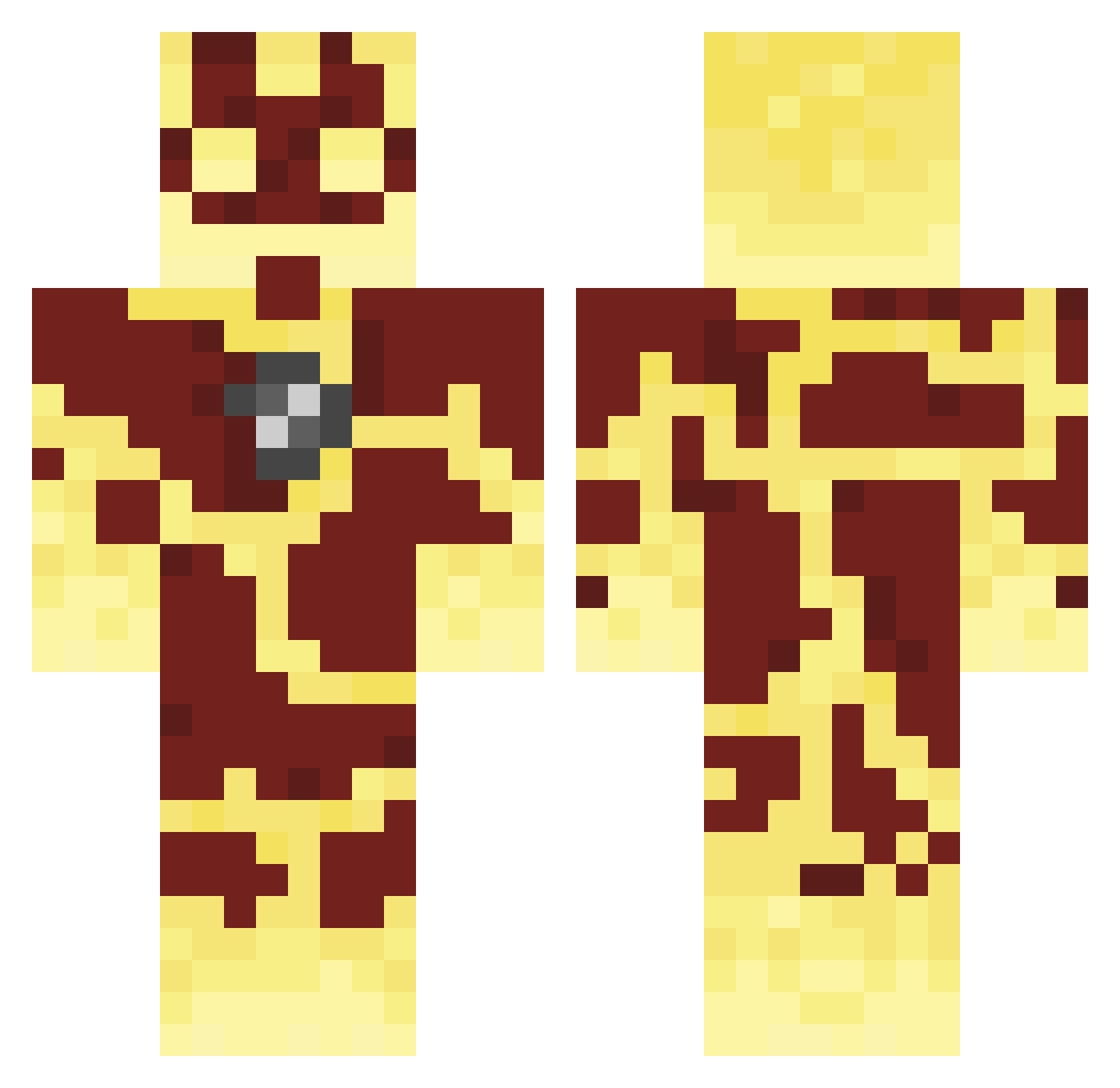 qpoinTR Minecraft skin, front and back view