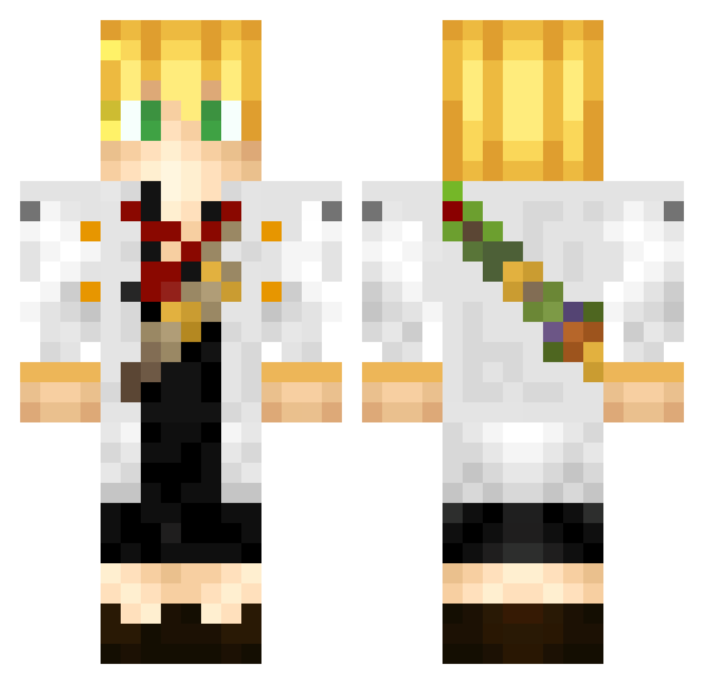 TelemBazinga_ Minecraft skin, front and back view