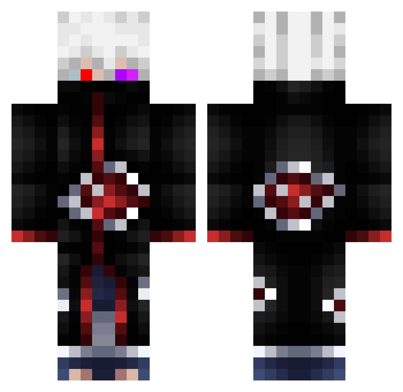 bylaster69 Minecraft skin, front and back view