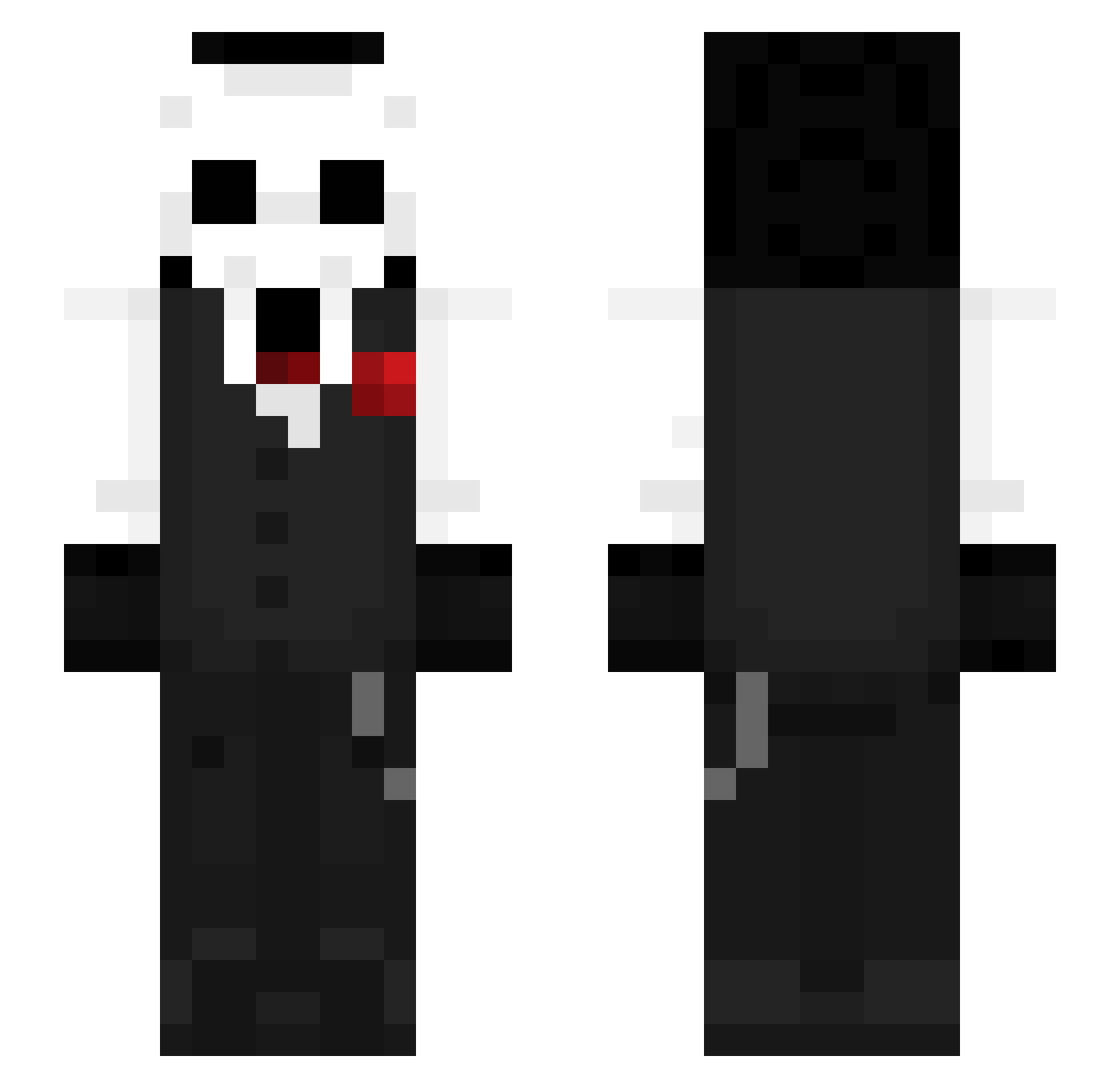 Forxst Minecraft skin, front and back view
