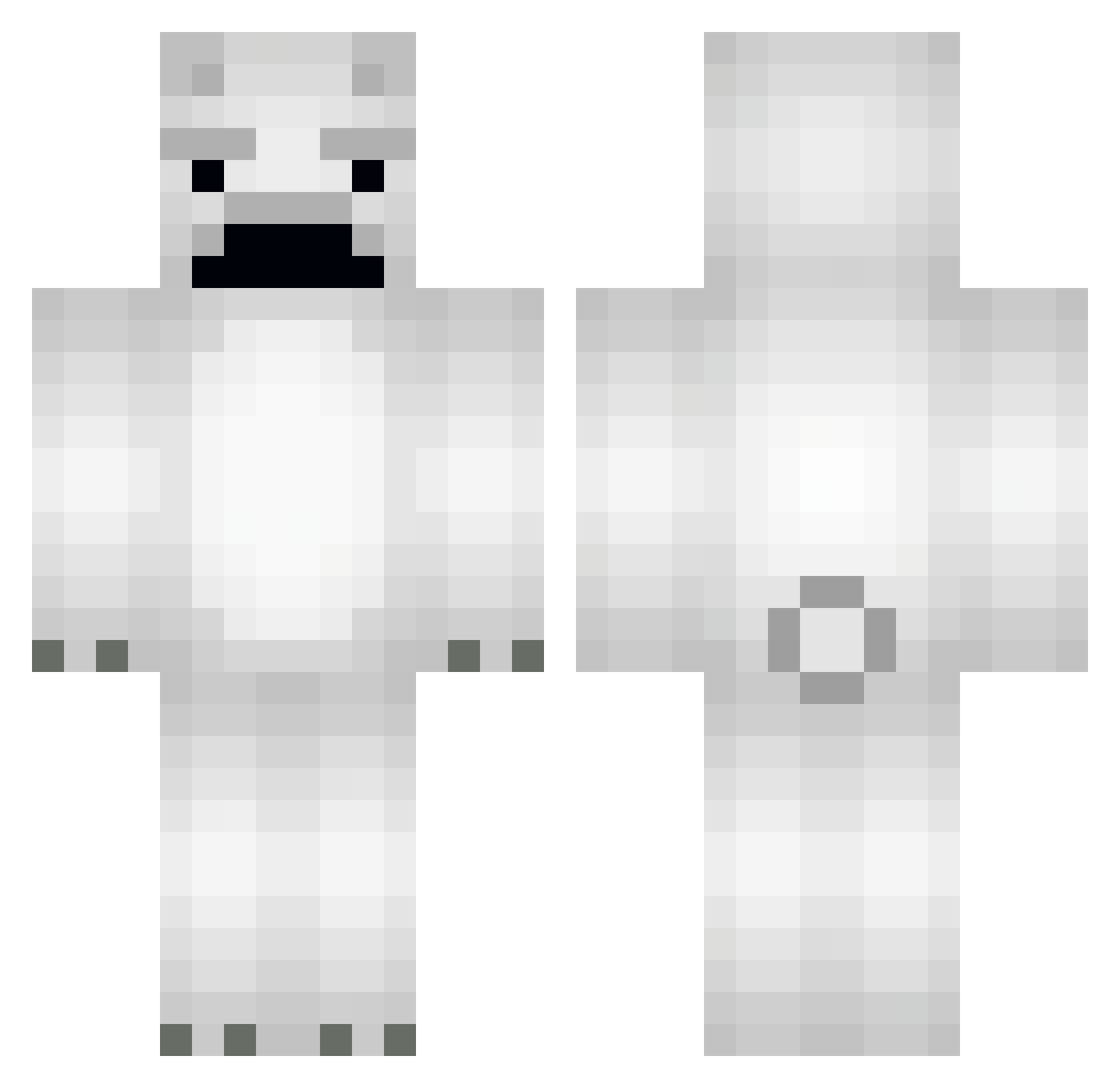 RuskiyMedved Minecraft skin, front and back view