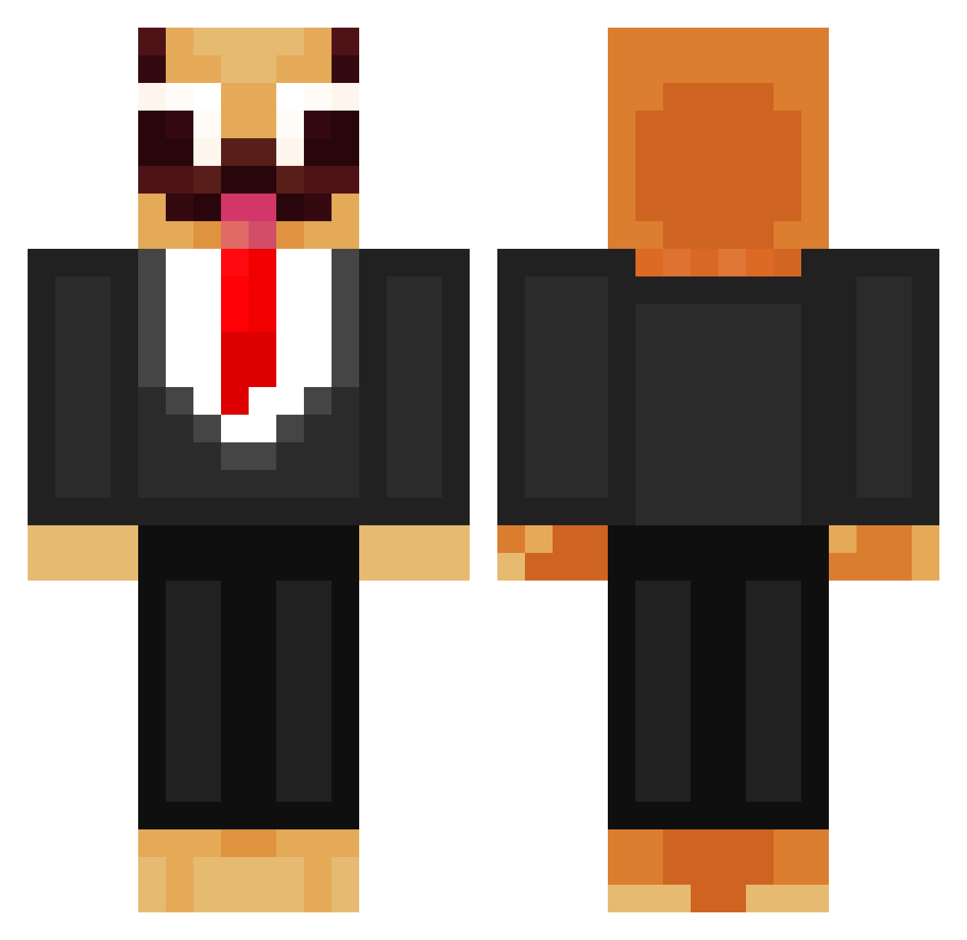 MrDog1233 Minecraft skin, front and back view