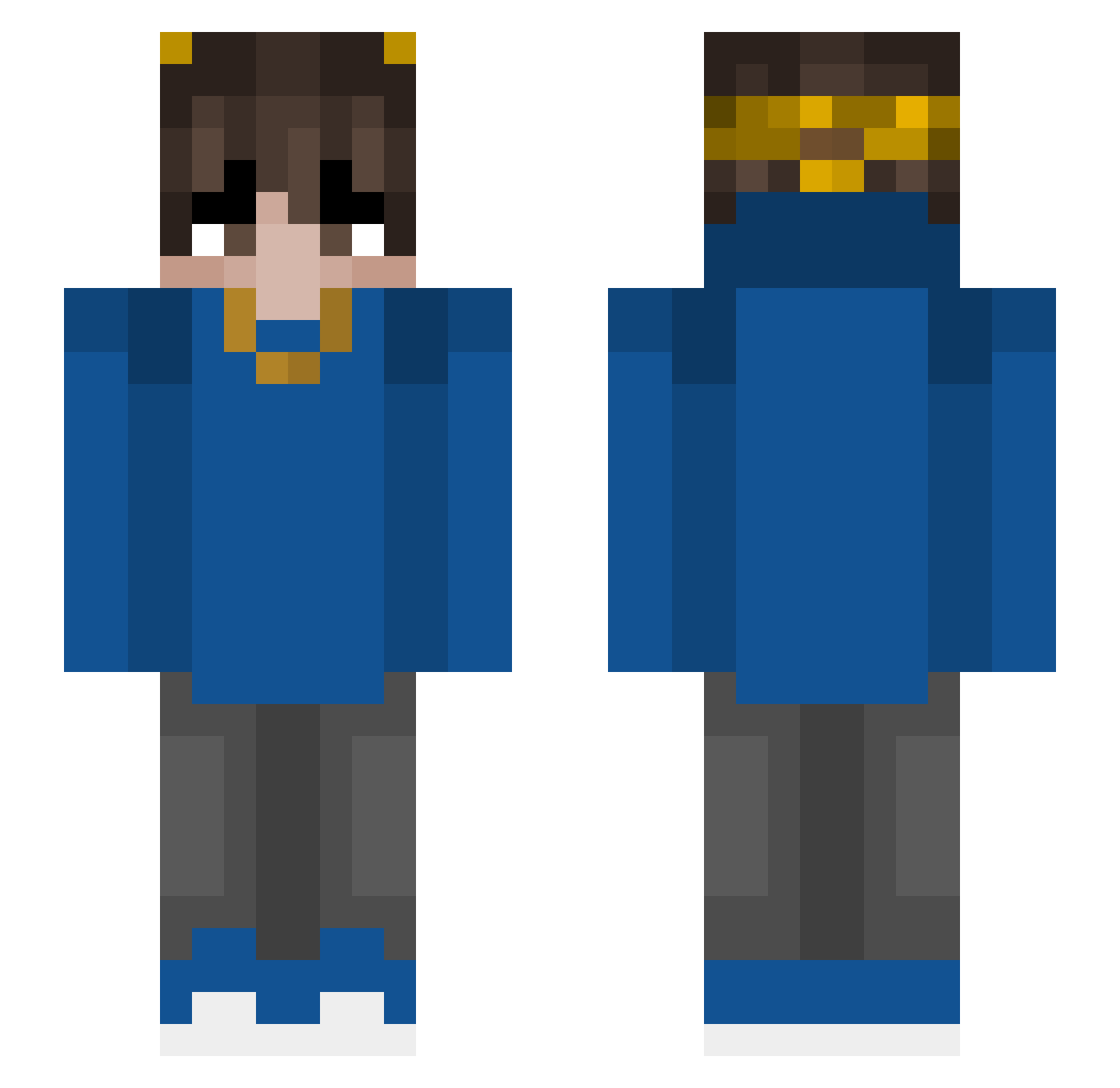 ryxts Minecraft skin, front and back view