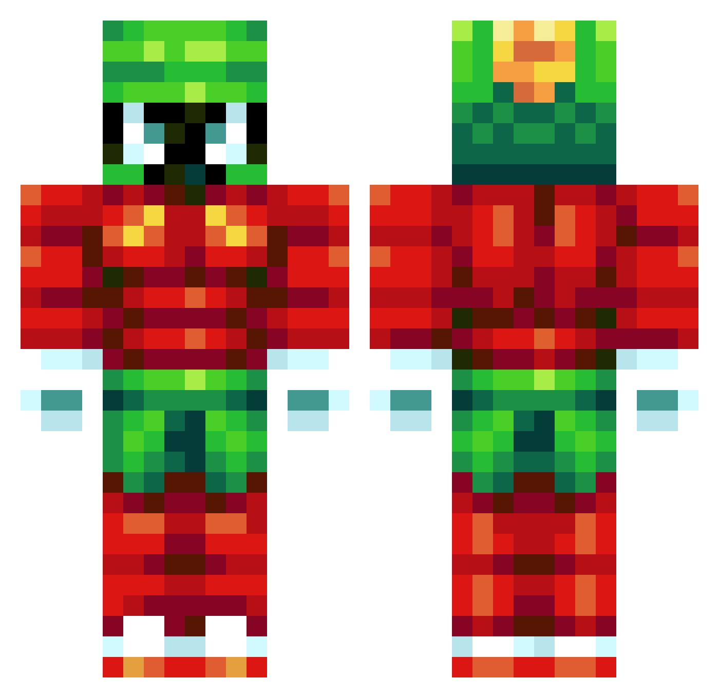 iamdyson Minecraft skin, front and back view