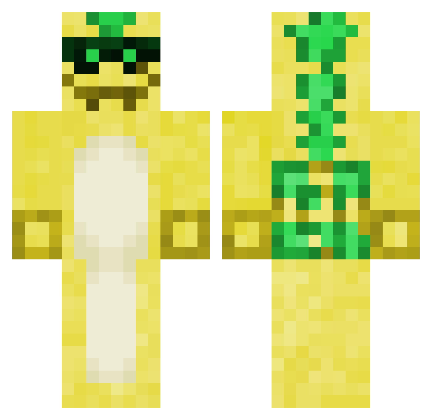 JiaJule Minecraft skin, front and back view