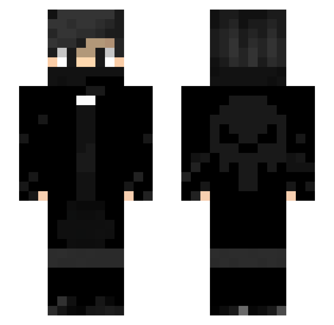 Yerachme_el Minecraft skin, front and back view