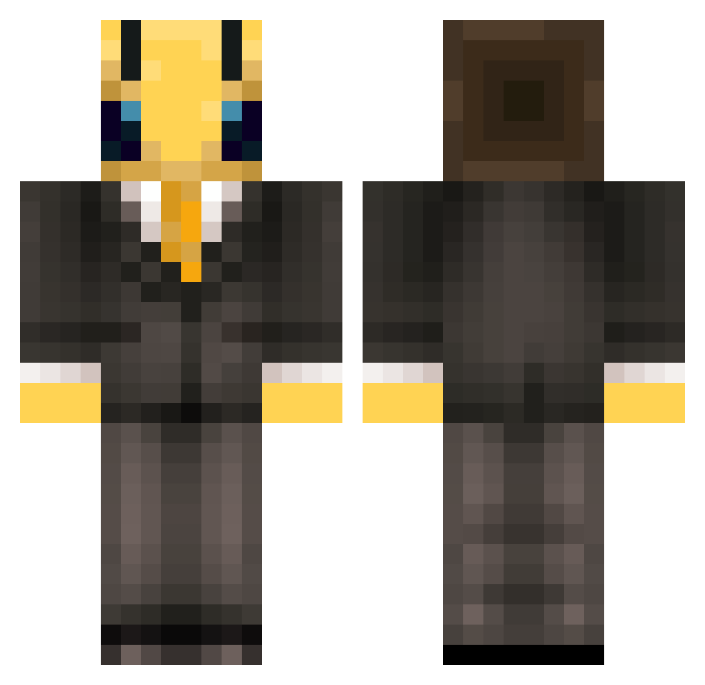 emmasboerger Minecraft skin, front and back view