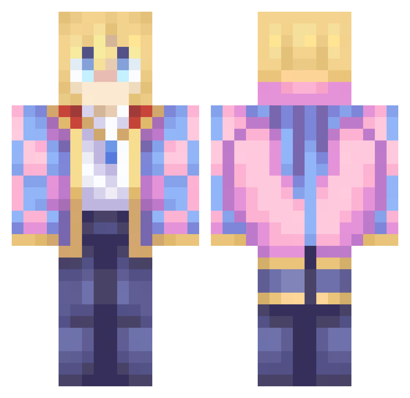 Ironshark248 Minecraft skin, front and back view