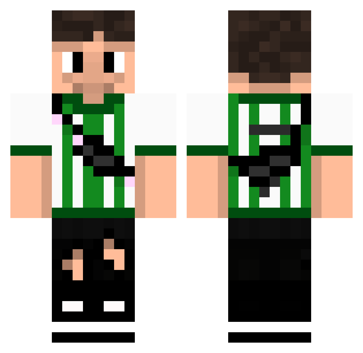 sapo1082 Minecraft skin, front and back view