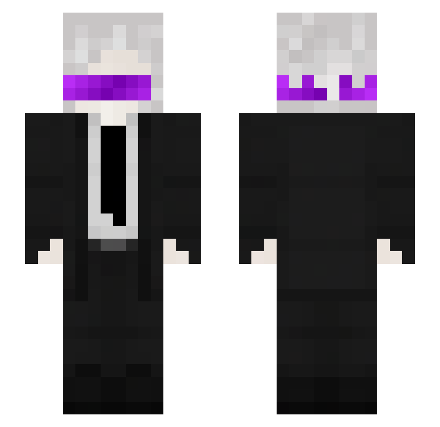 Swotcz Minecraft skin, front and back view