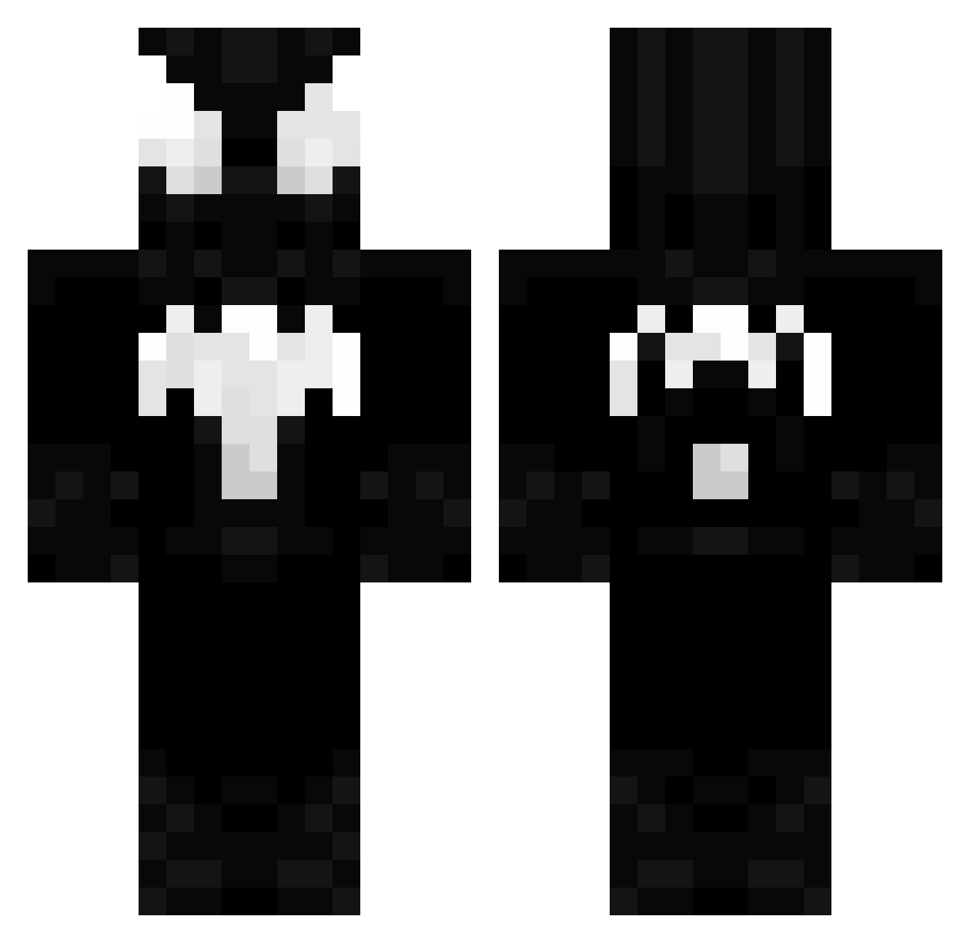 Aomichii Minecraft skin, front and back view