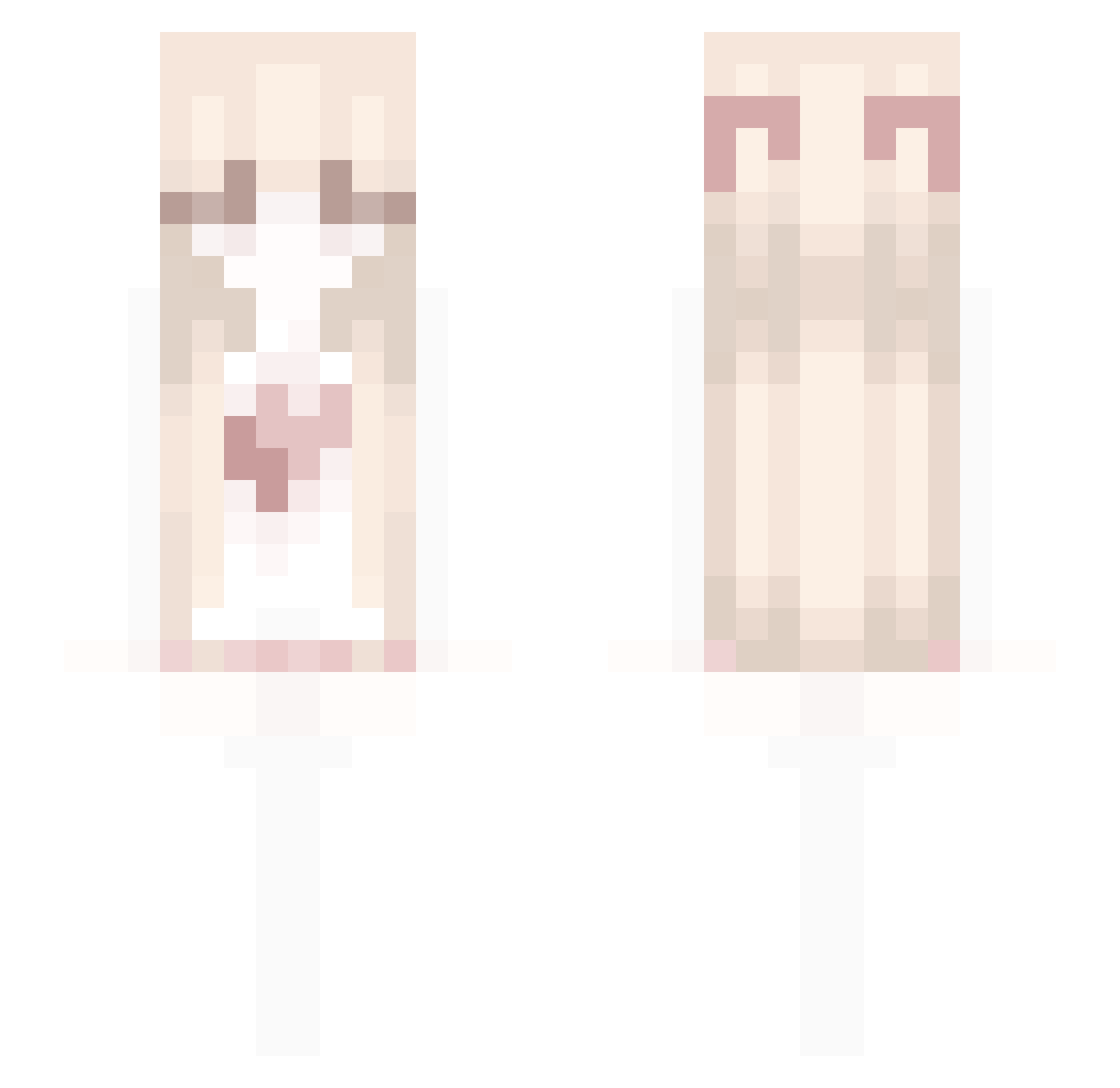 Gopa_Gopa Minecraft skin, front and back view
